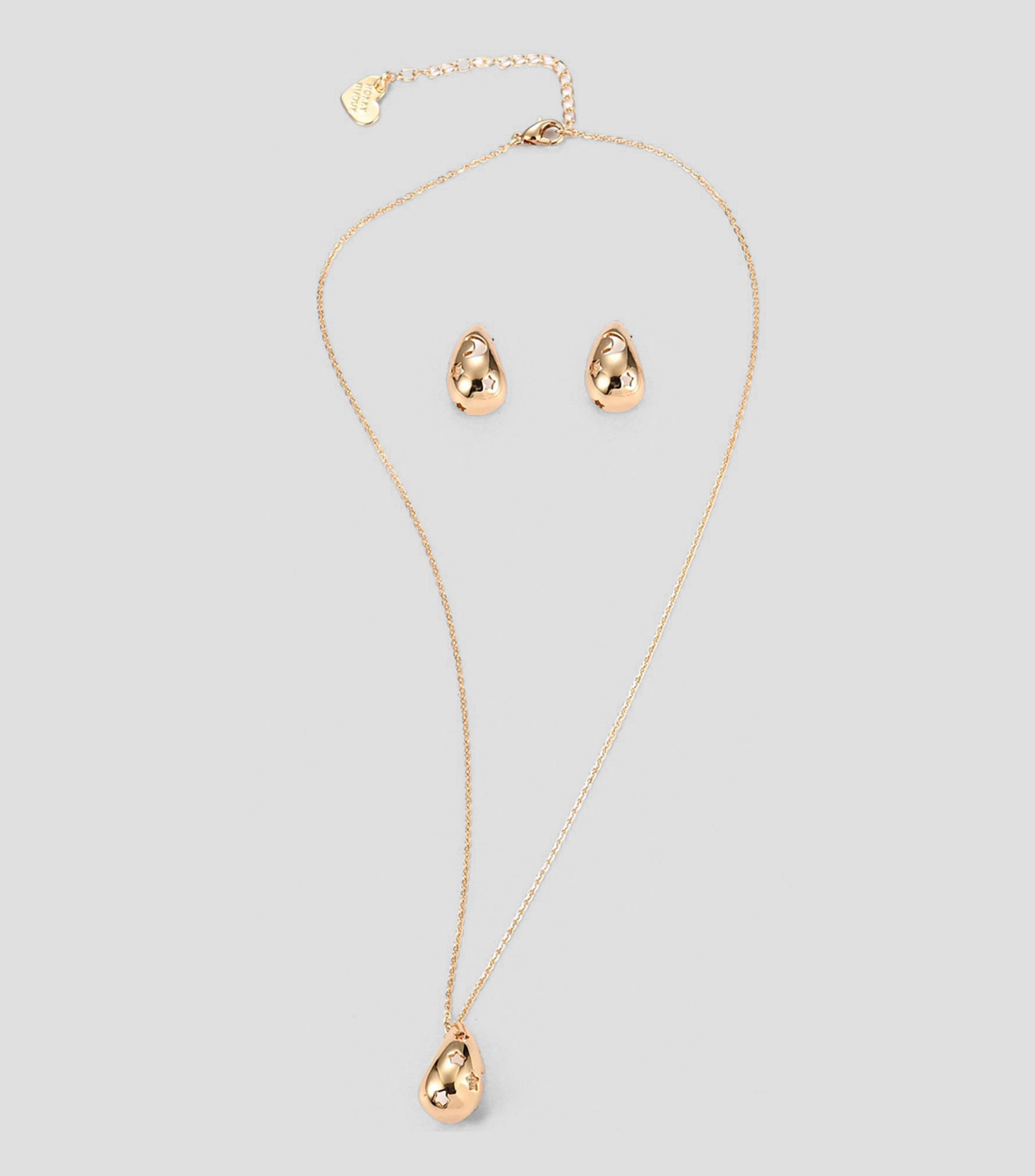 Set collar y aretes Mujer