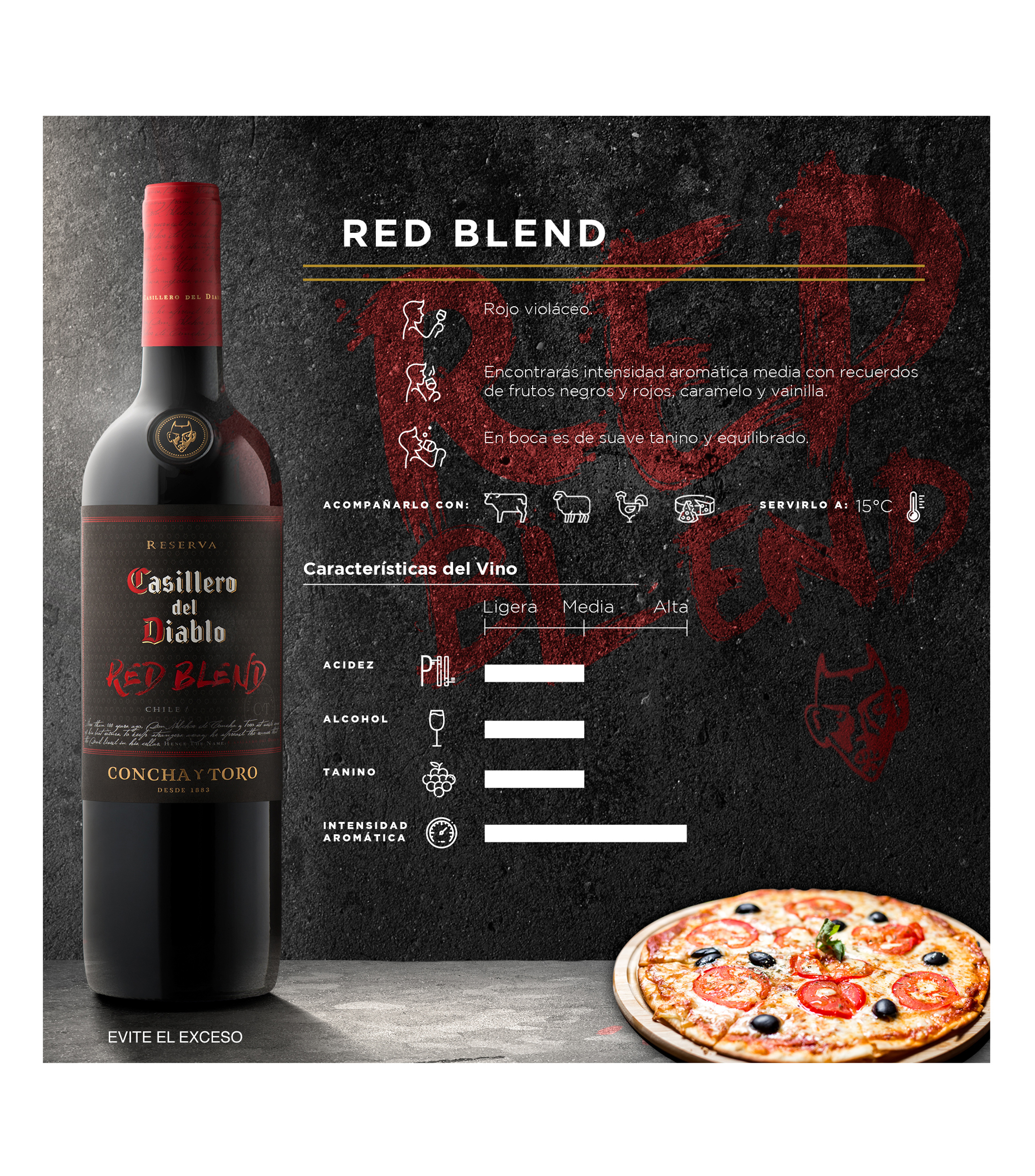 Vino Tinto Syrah, 750 ml