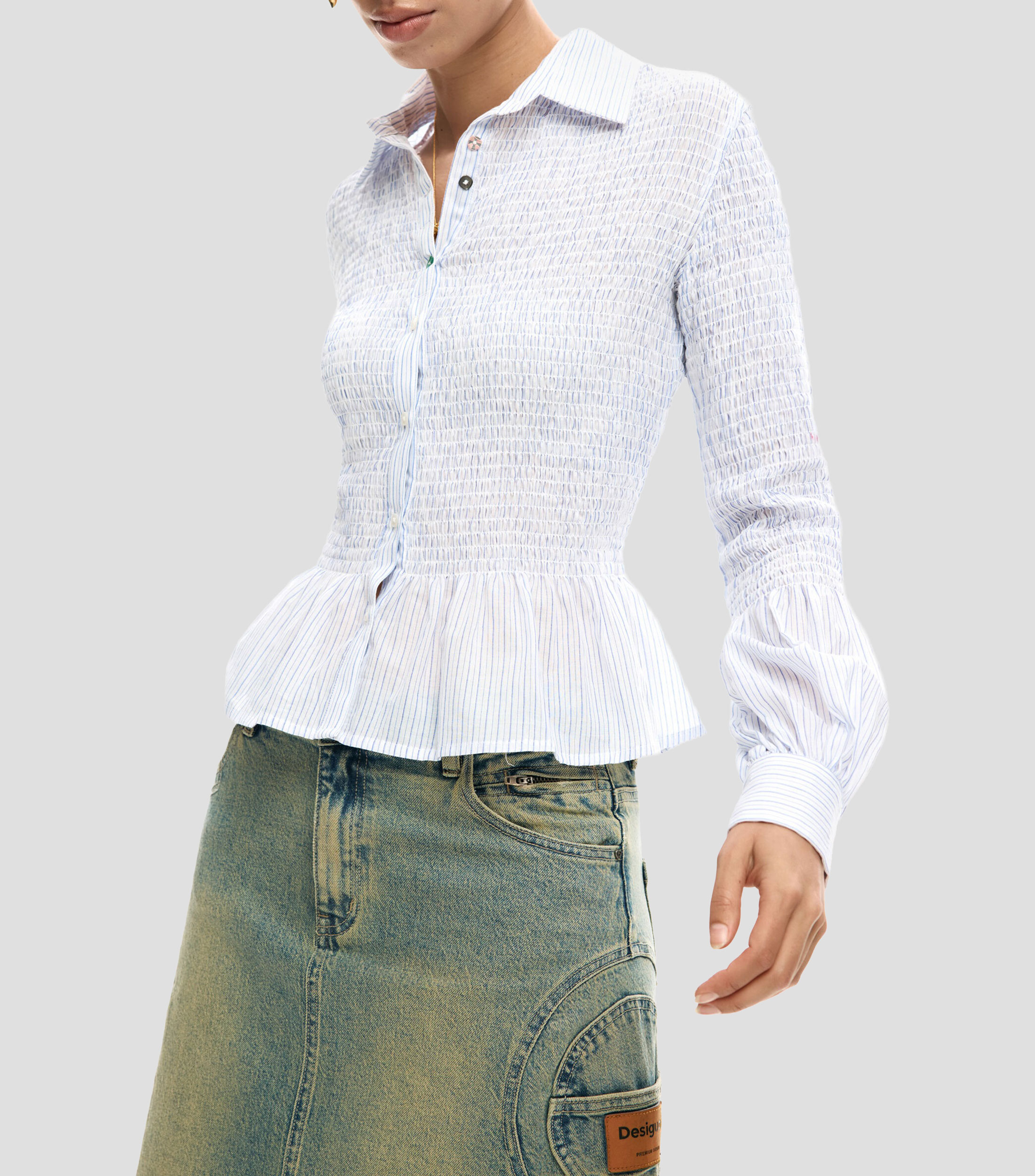 Blusa fantasía manga larga Mujer
