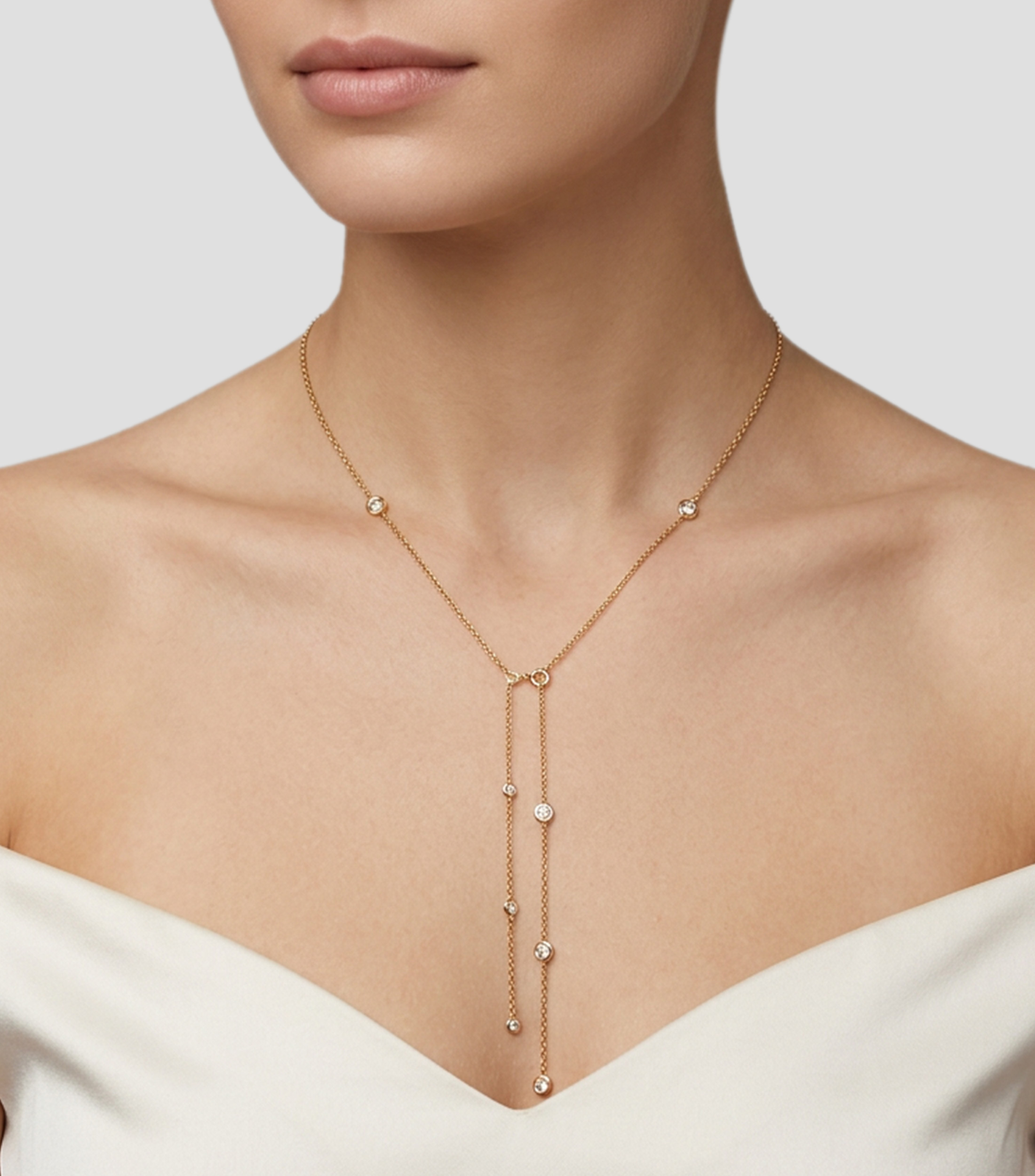 Collar con circonias Goldenelle Mujer