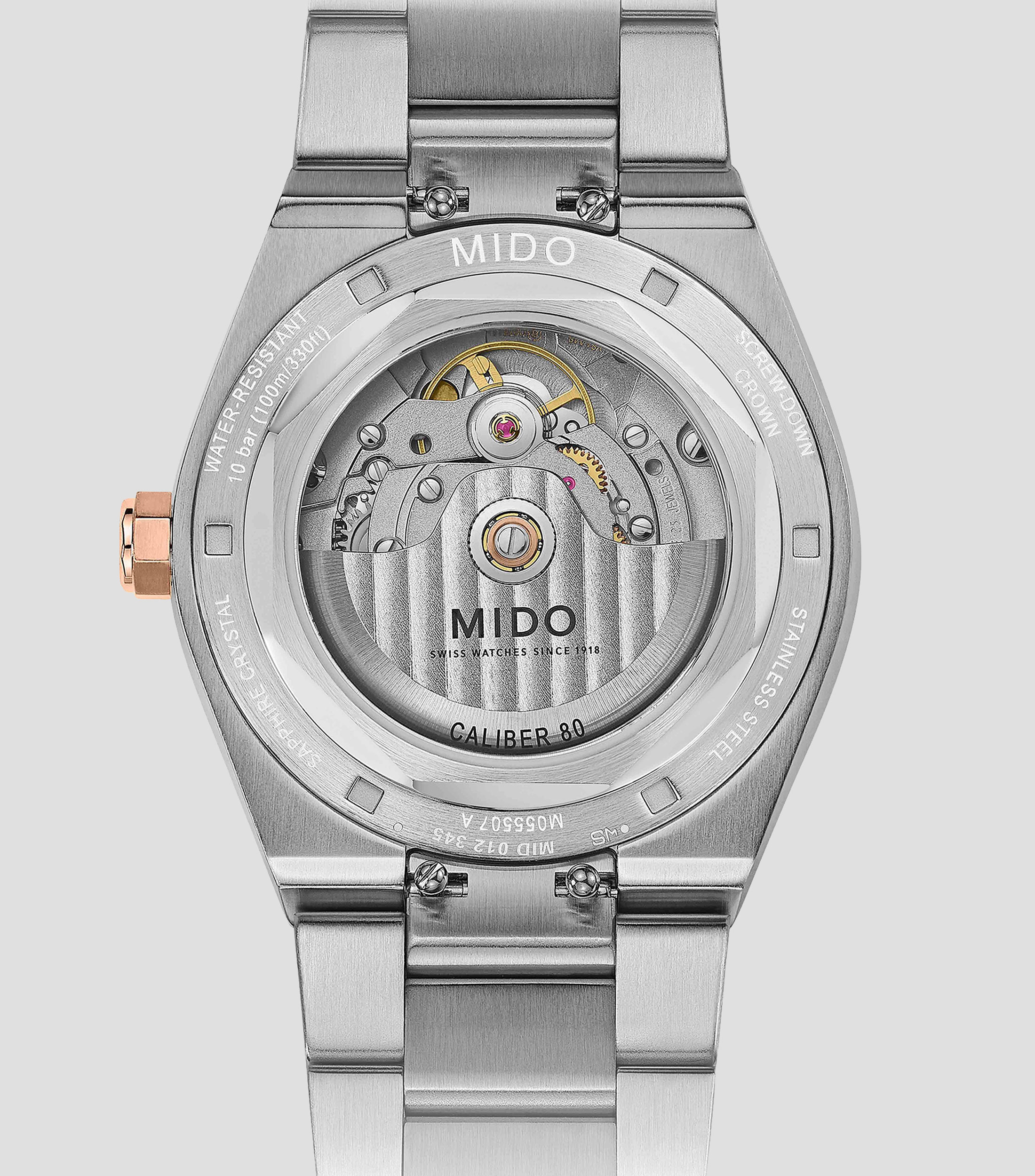 Reloj para Hombre Multifort M8 One Crown casual plateado, rosa