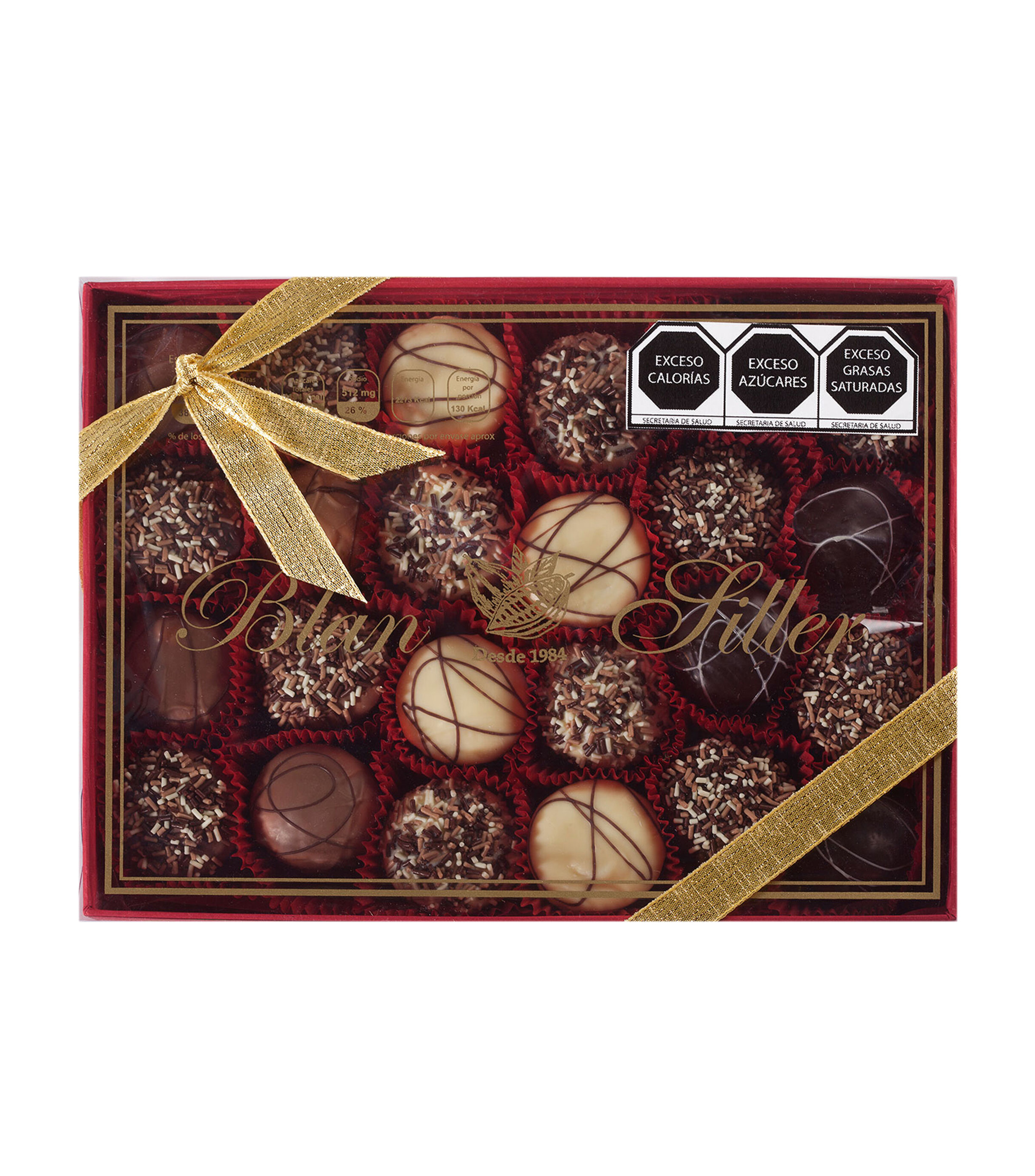 Caja de Bombones 24 Piezas, 640 gr
