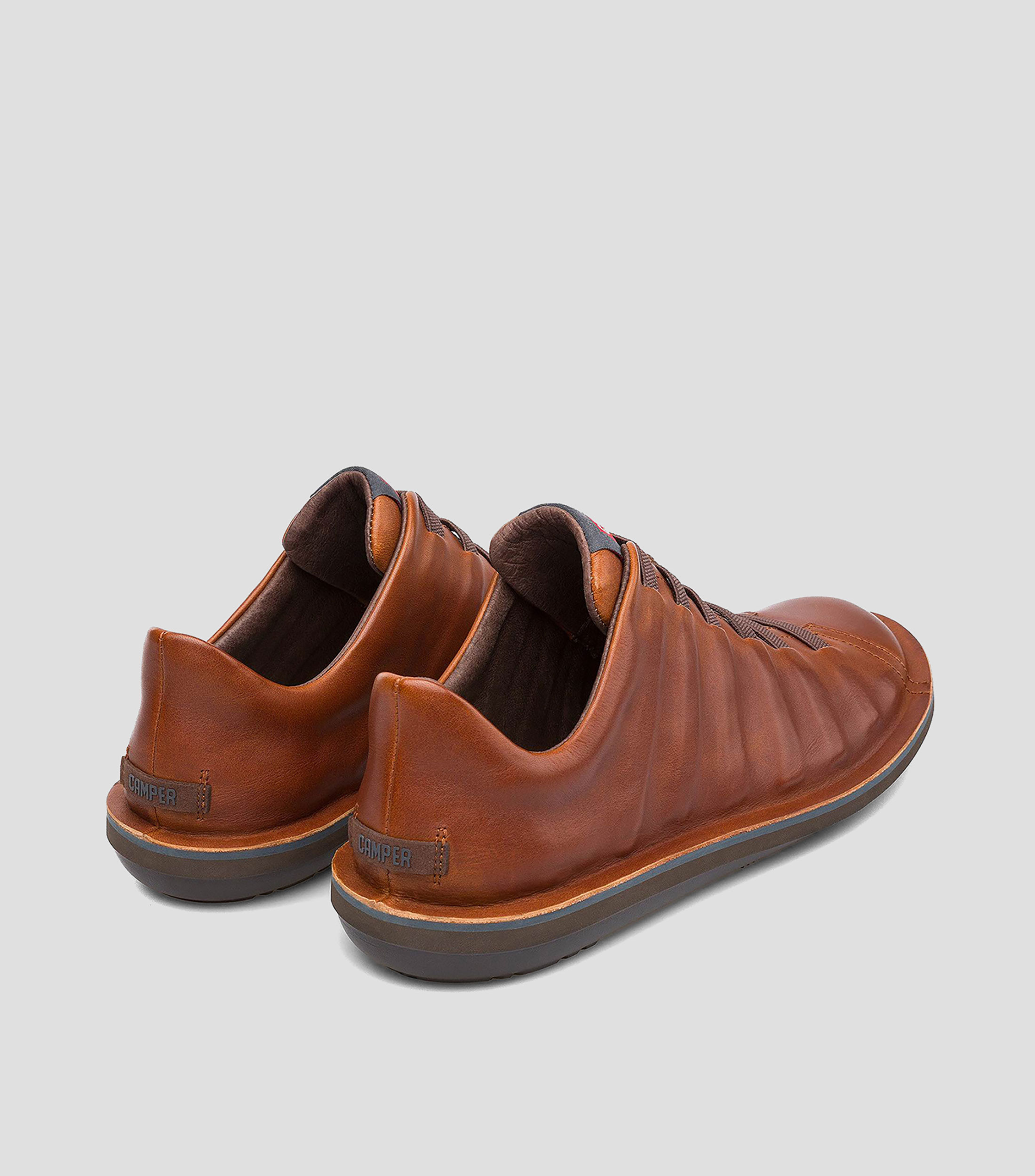 Tenis Casuales Beetle en piel Cafés Hombre