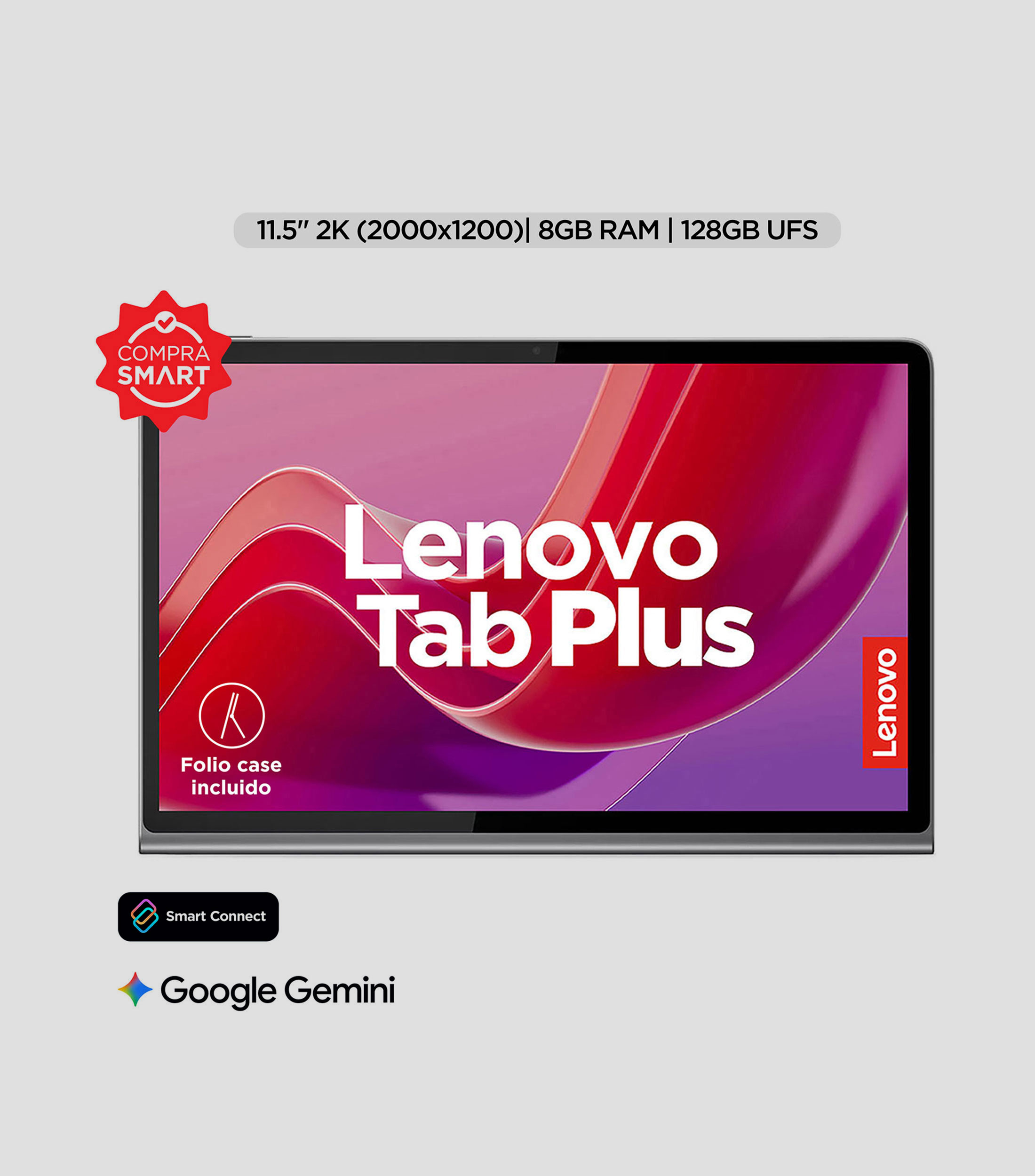 Tablet Lenovo, Tab Plus, 11.5, 128 GB, RAM 8GB, Android, MediaTek Helio G99, Wi-Fi