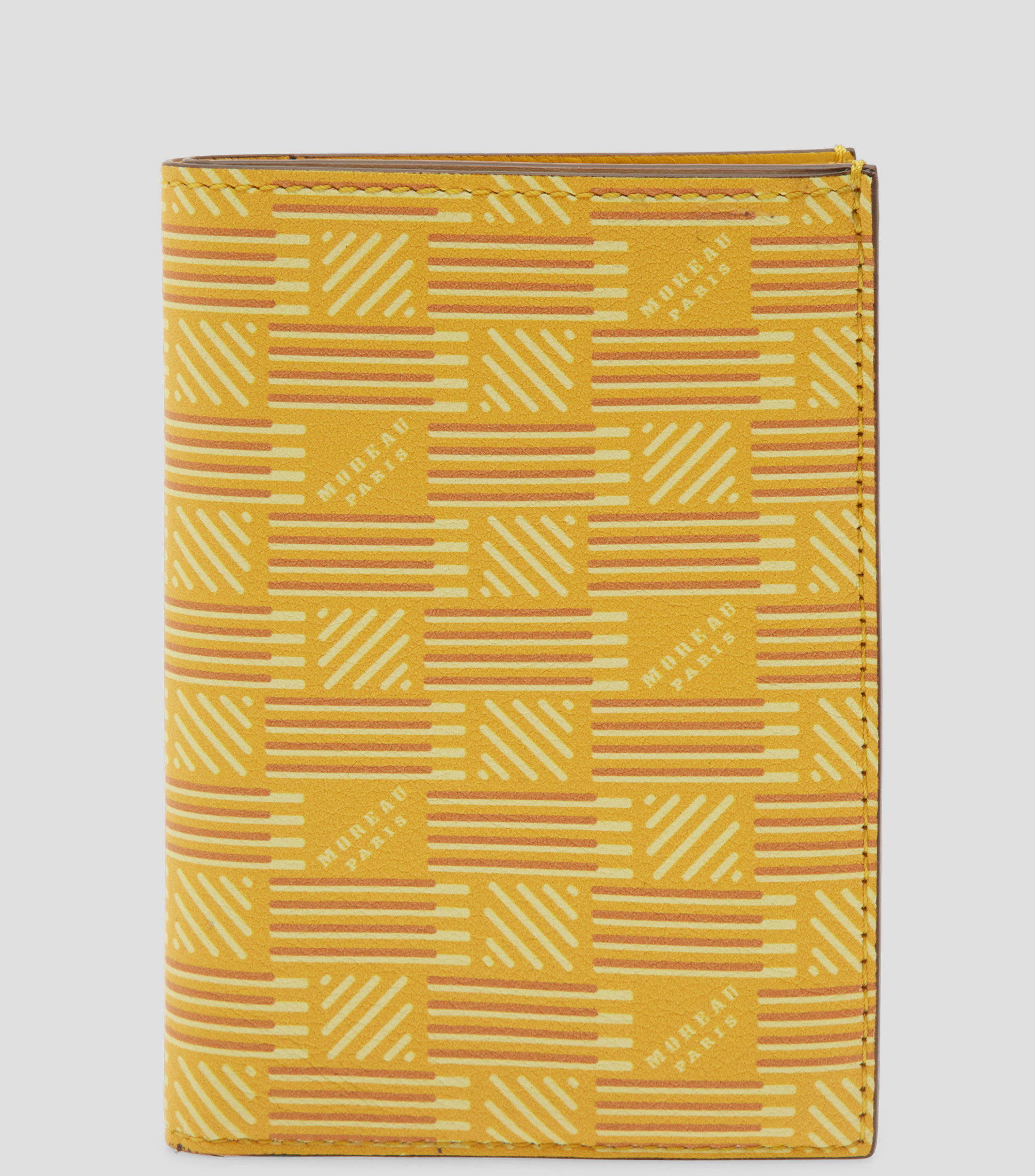 Cartera bifold en piel estampado Mujer