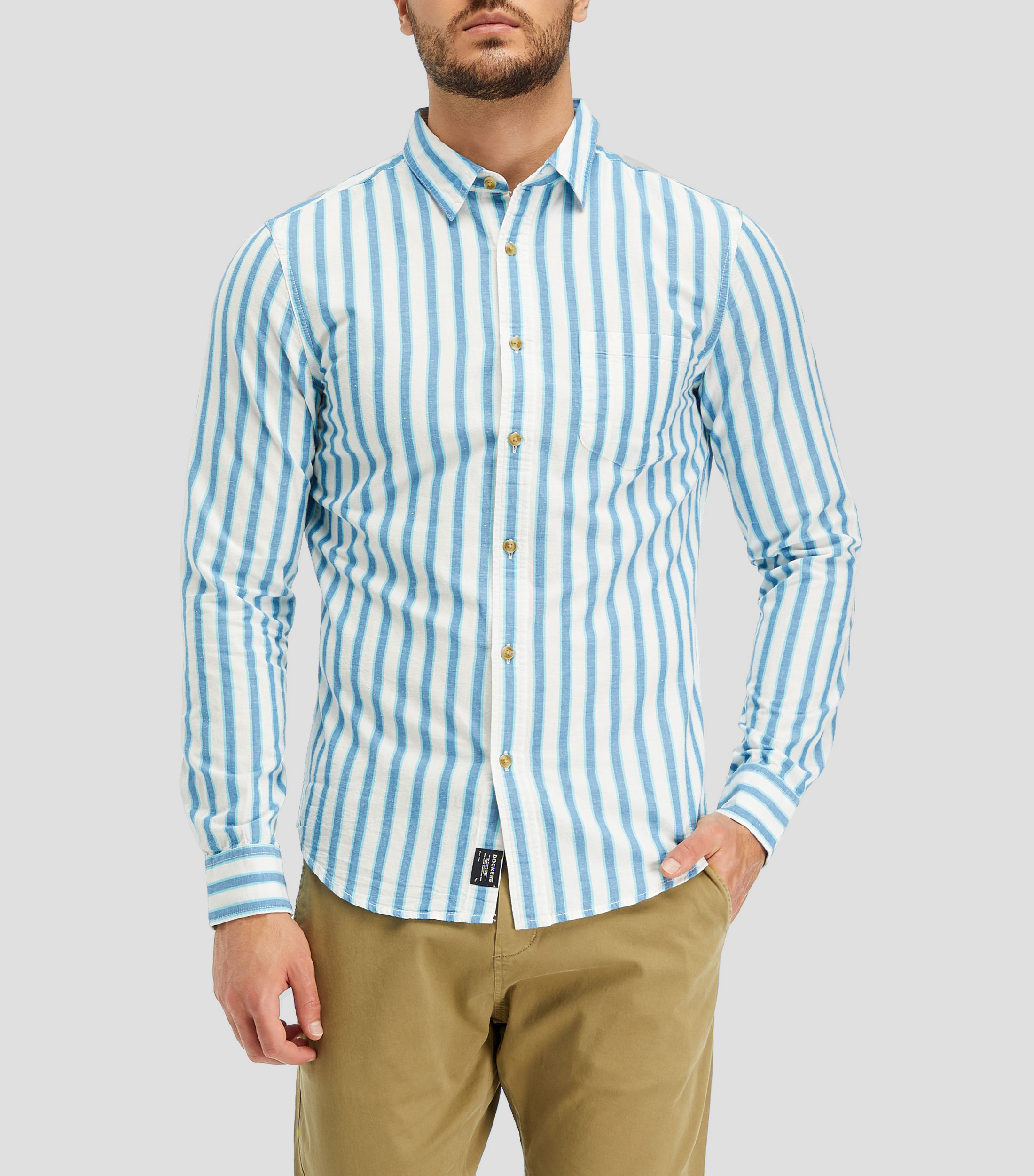 Camisa Dockers Vinotinto Rayas Camisa Dockers Vinotinto Rayas