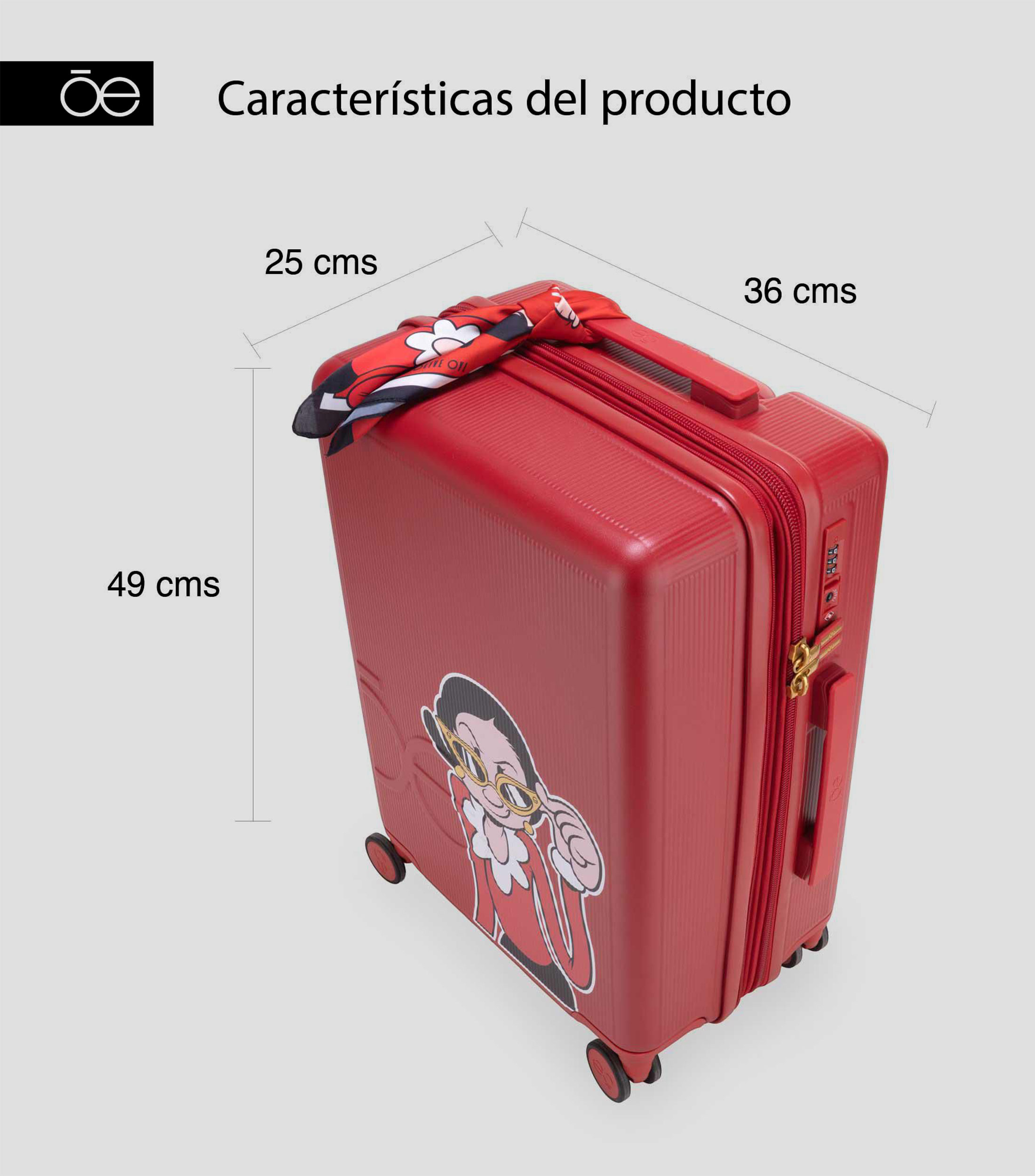 Maleta Rígida Olive Roja