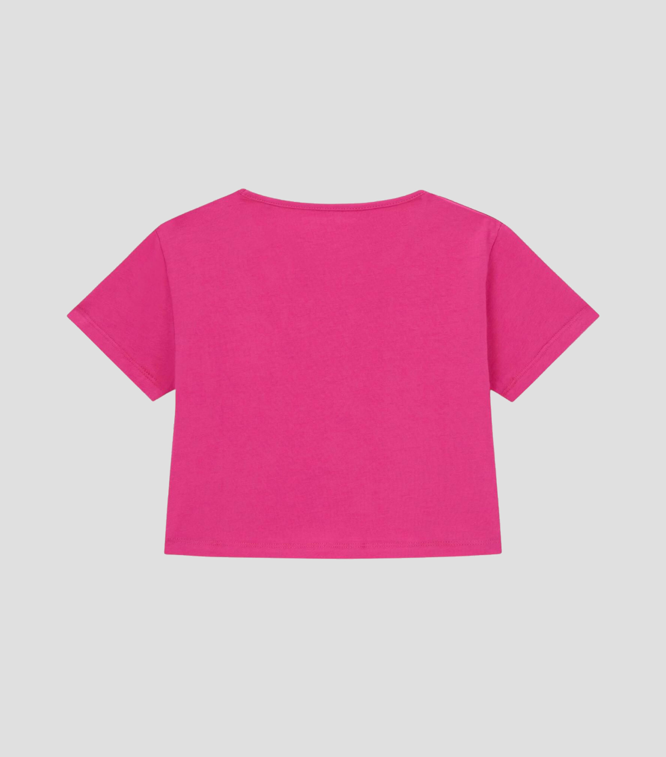 Playera cuello redondo manga corta con microdiseños Niña