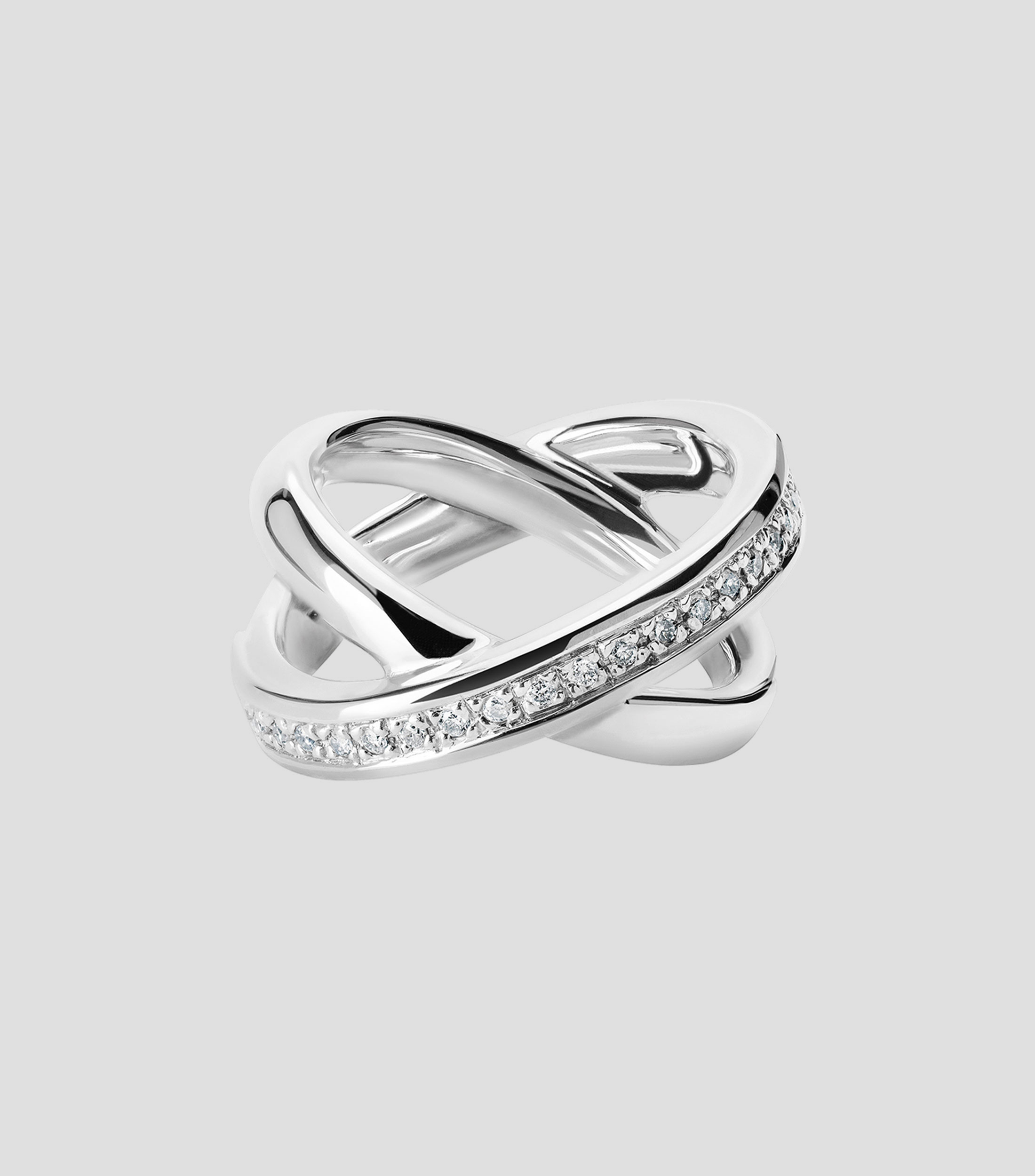 Anillo X Diamantes Mujer