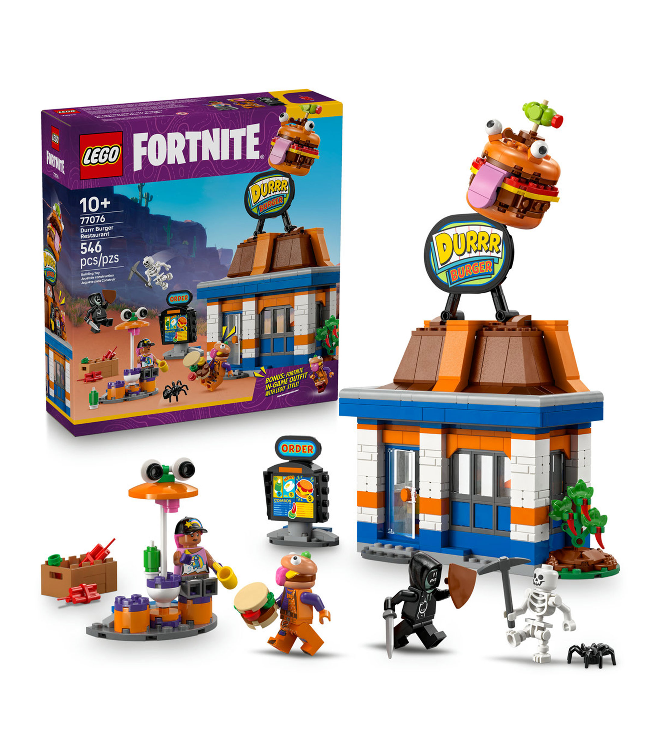 Lego Fortnite Restaurante Durrr Burger Juguete 77076