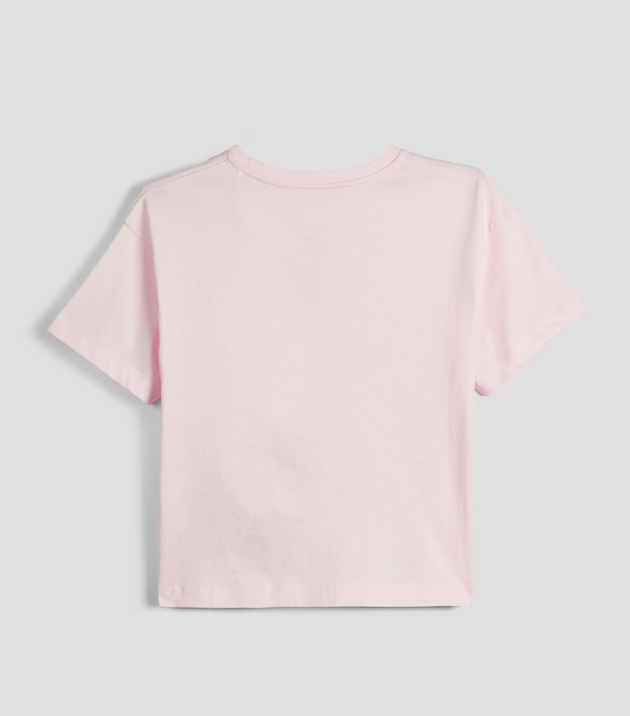 Playera cuello redondo manga corta estampada Niña