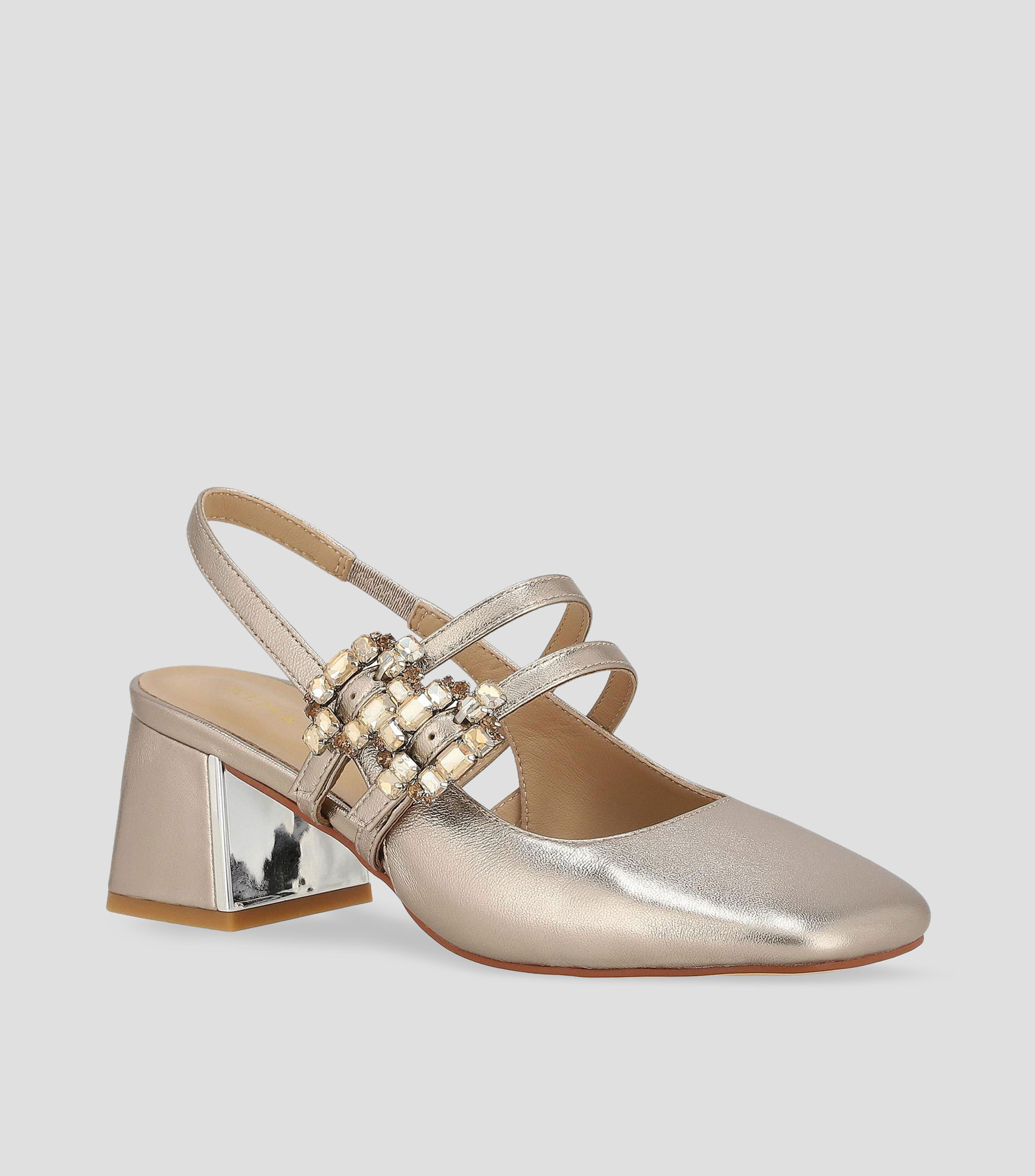 Zapatillas Casual Tacón Medio Cuadrado Mujer