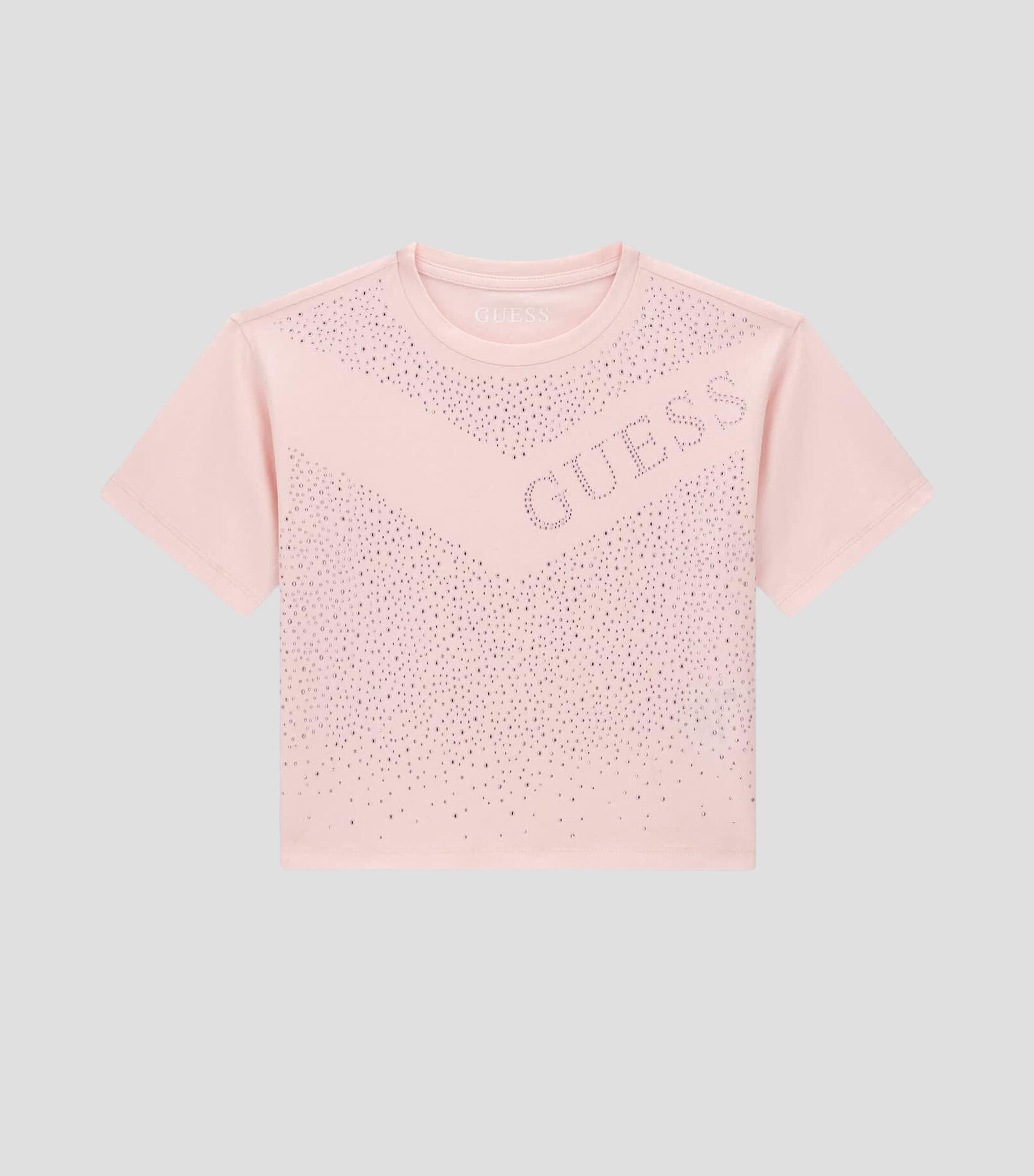 Playera cuello redondo manga corta microdiseño Niña