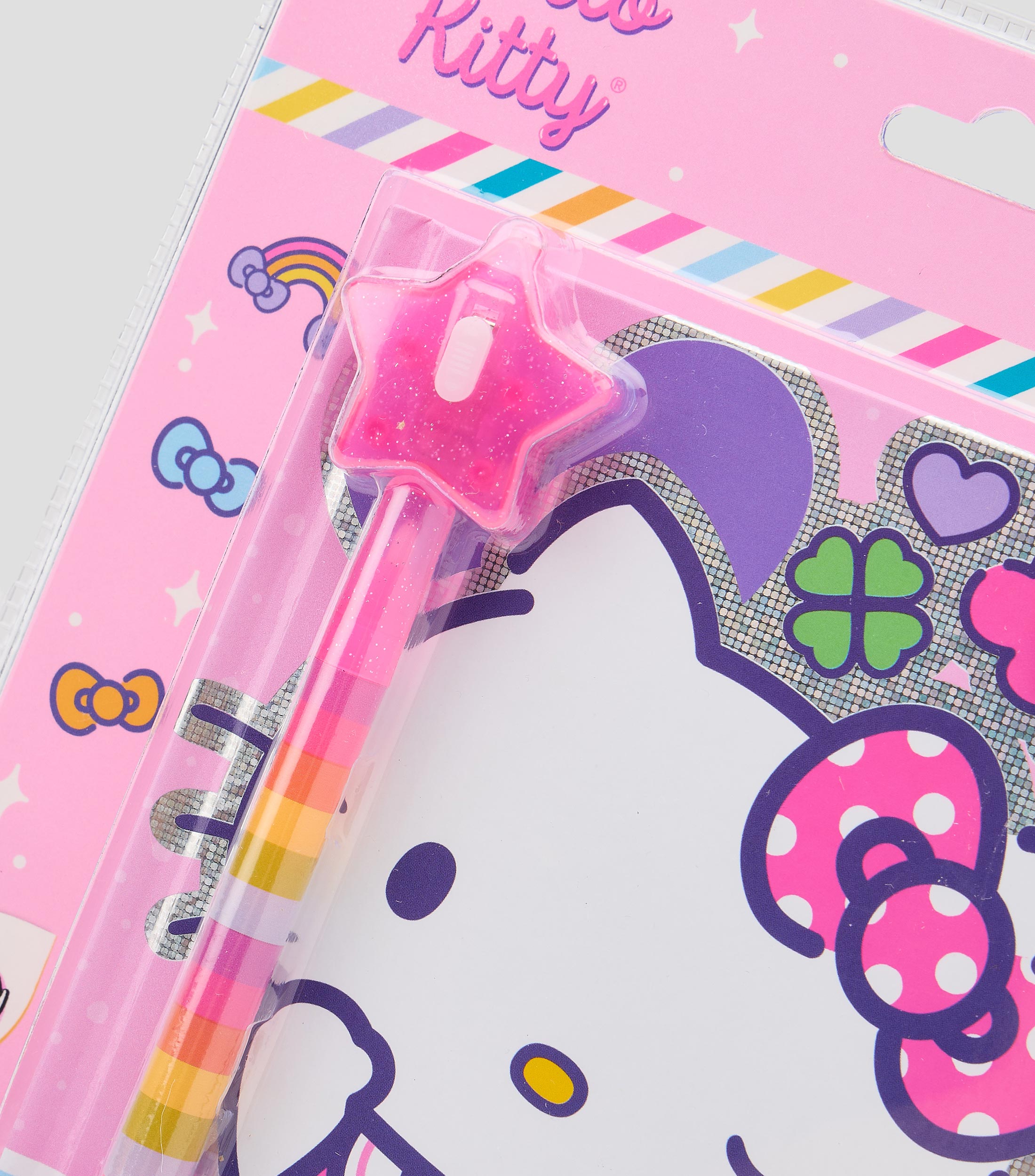 Diario con pluma invisible y linterna Hello Kitty
