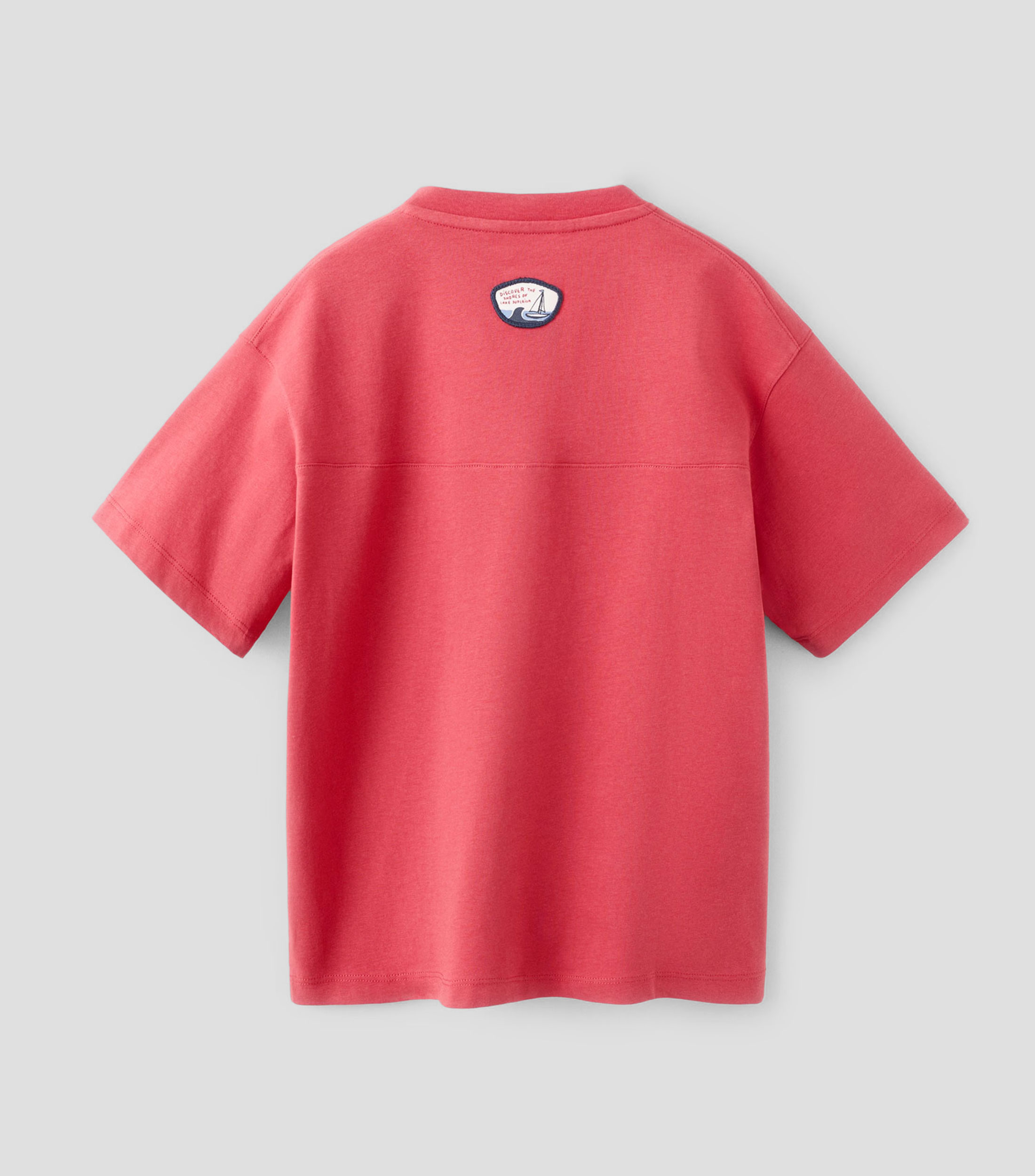 Playera cuello redondo manga corta con estampado Niño