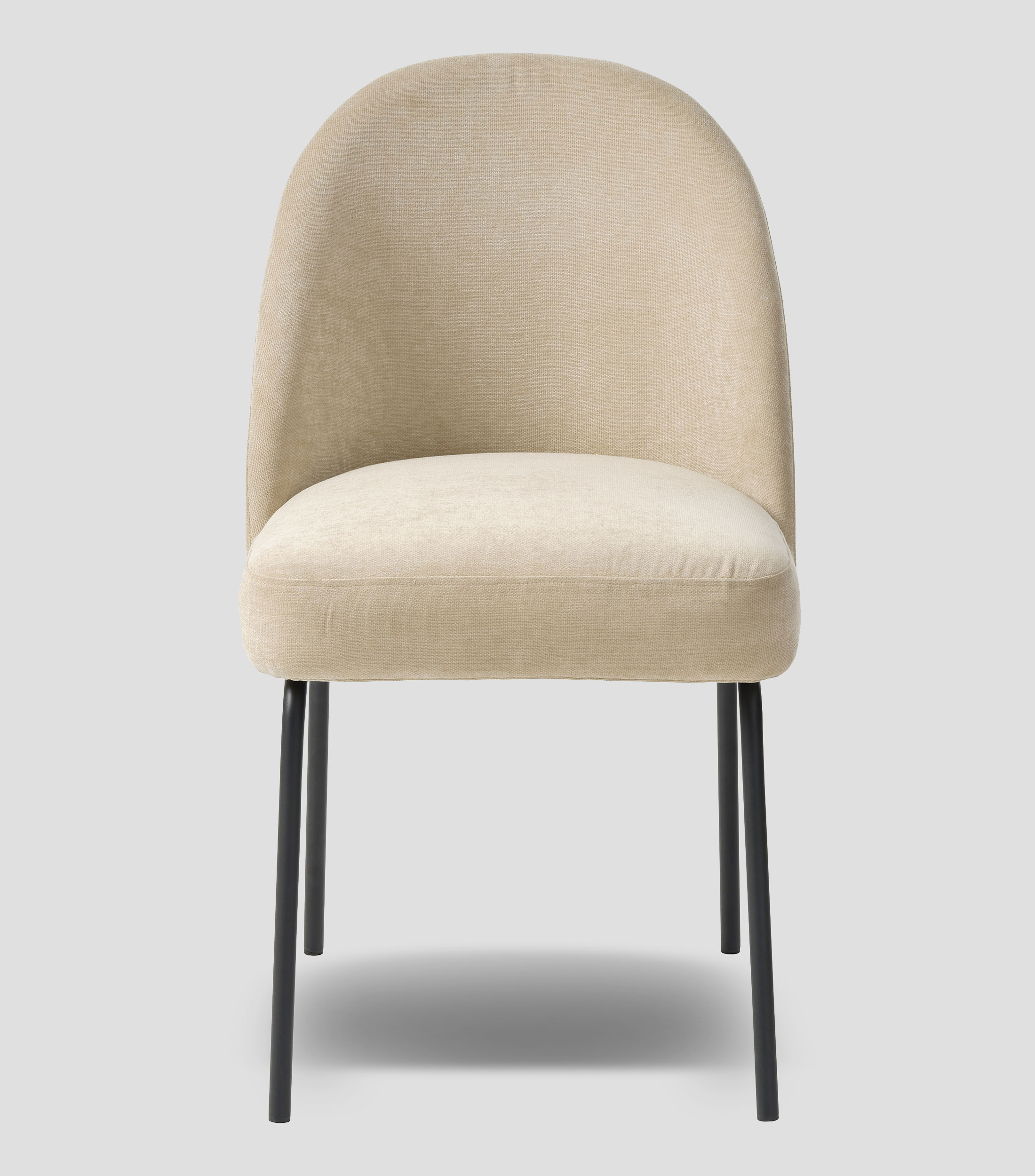 Silla de comedor Creston en tela spuma metal Arena
