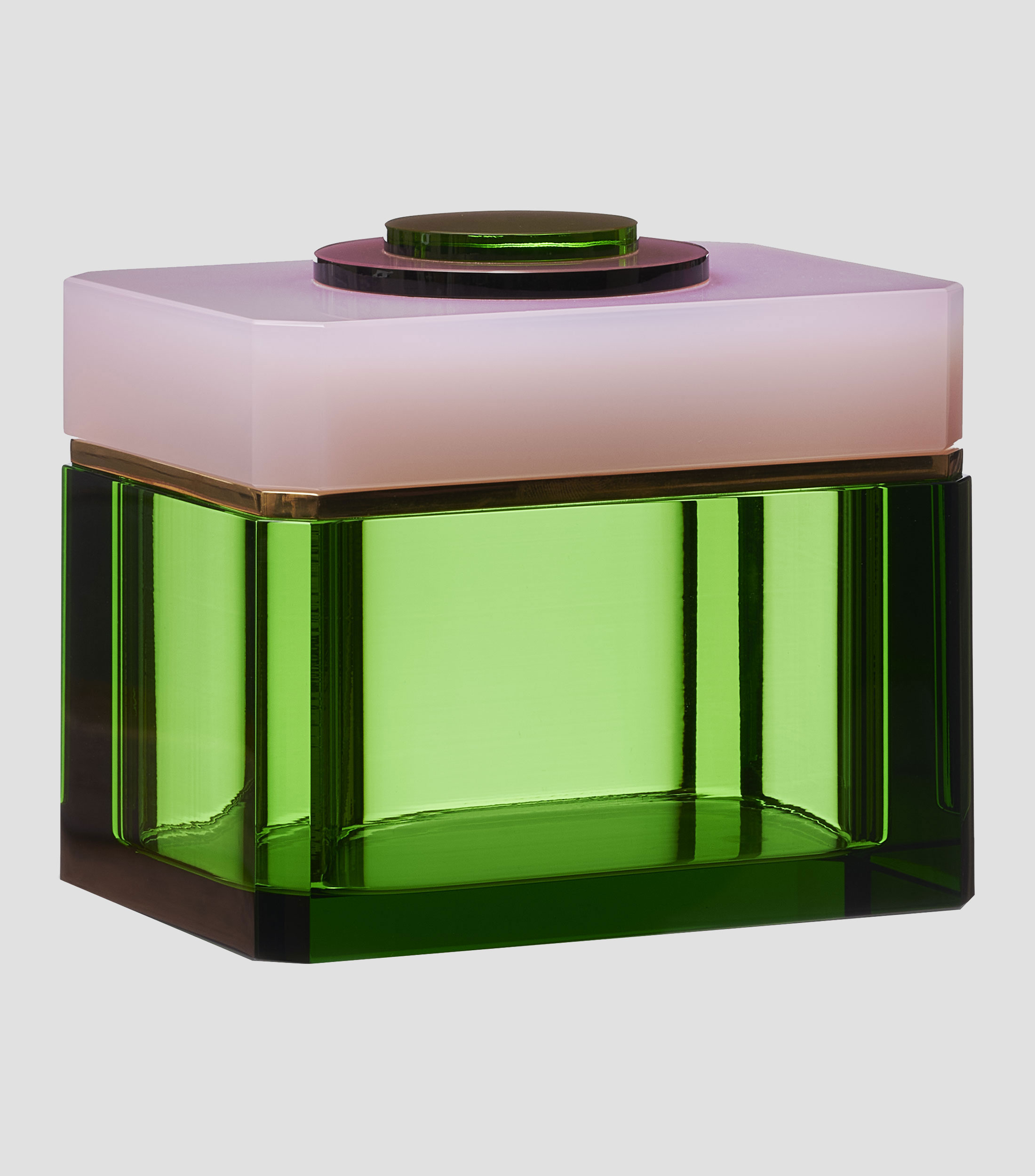 Caja decorativa en cristal