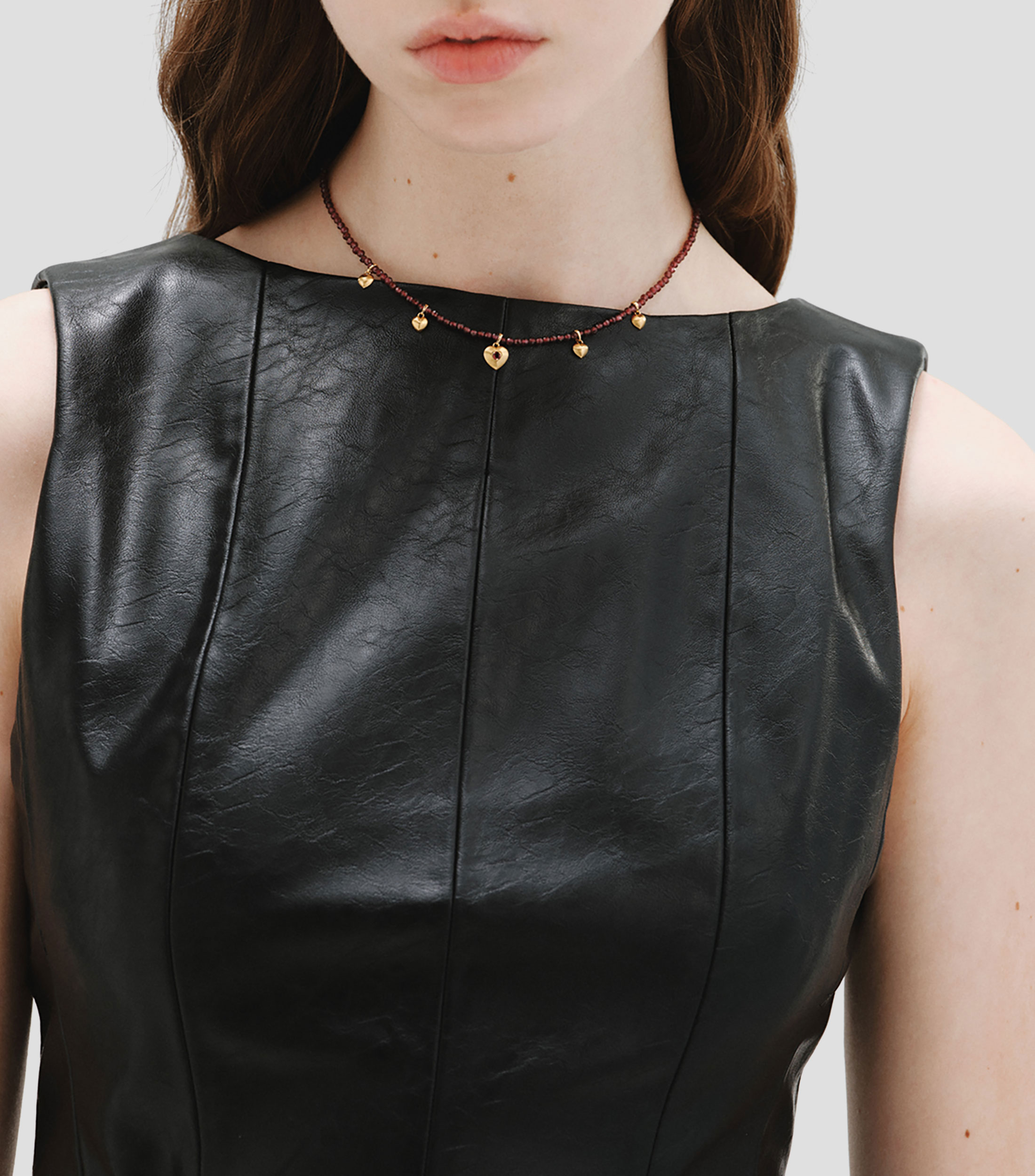 Collar en plata .925 con gemas naturales San Valentín Mujer