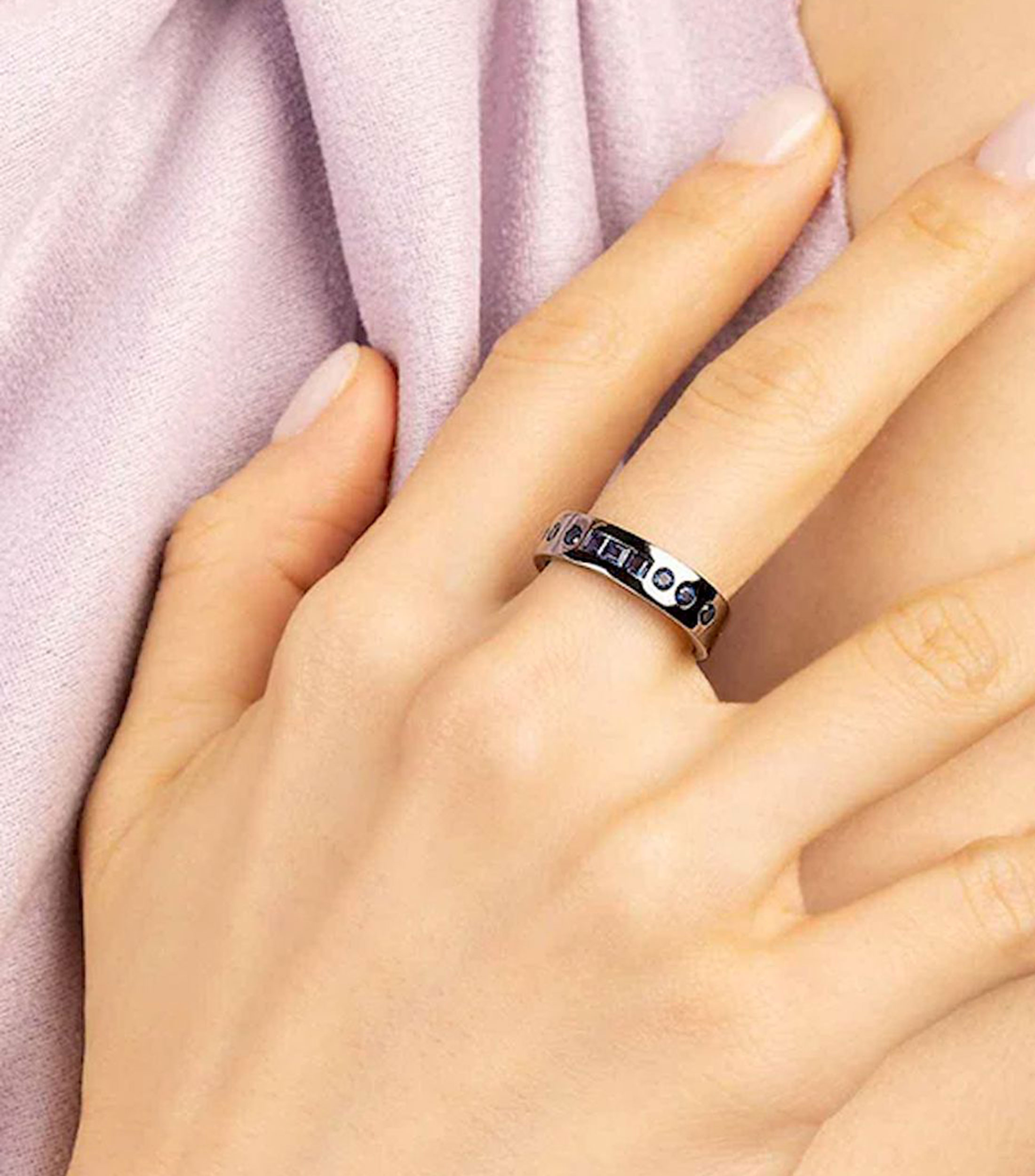 Anillo Morse Code APM Mujer