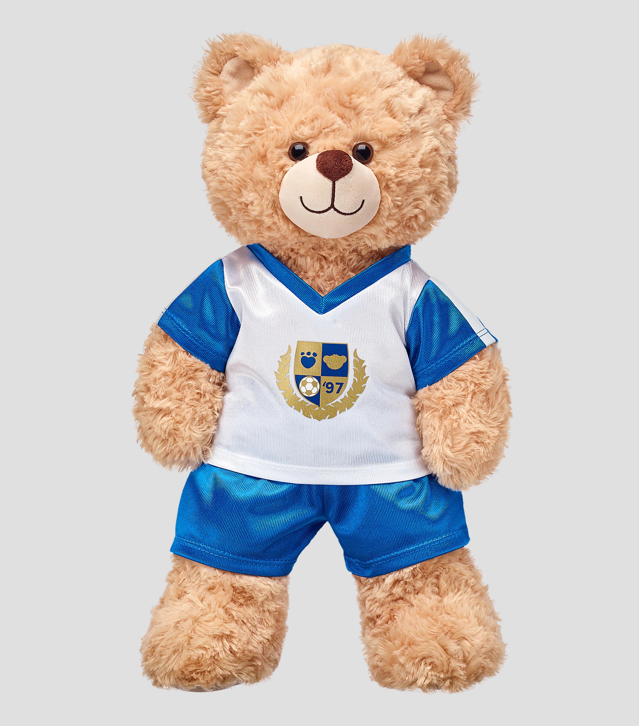 Uniforme Soccer Azul para Oso de Peluche