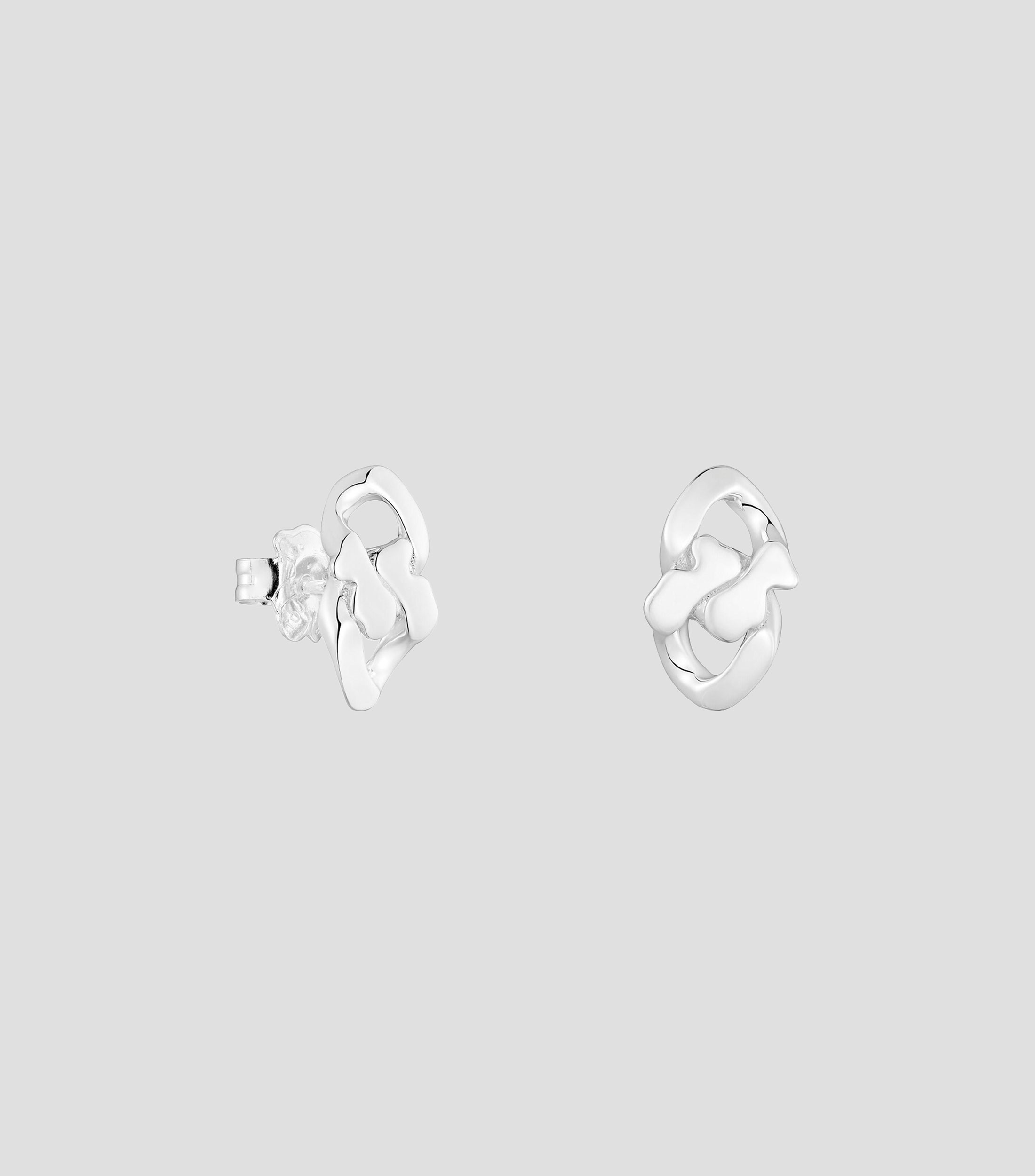 Aretes en Plata .925 Bears Chain Mujer