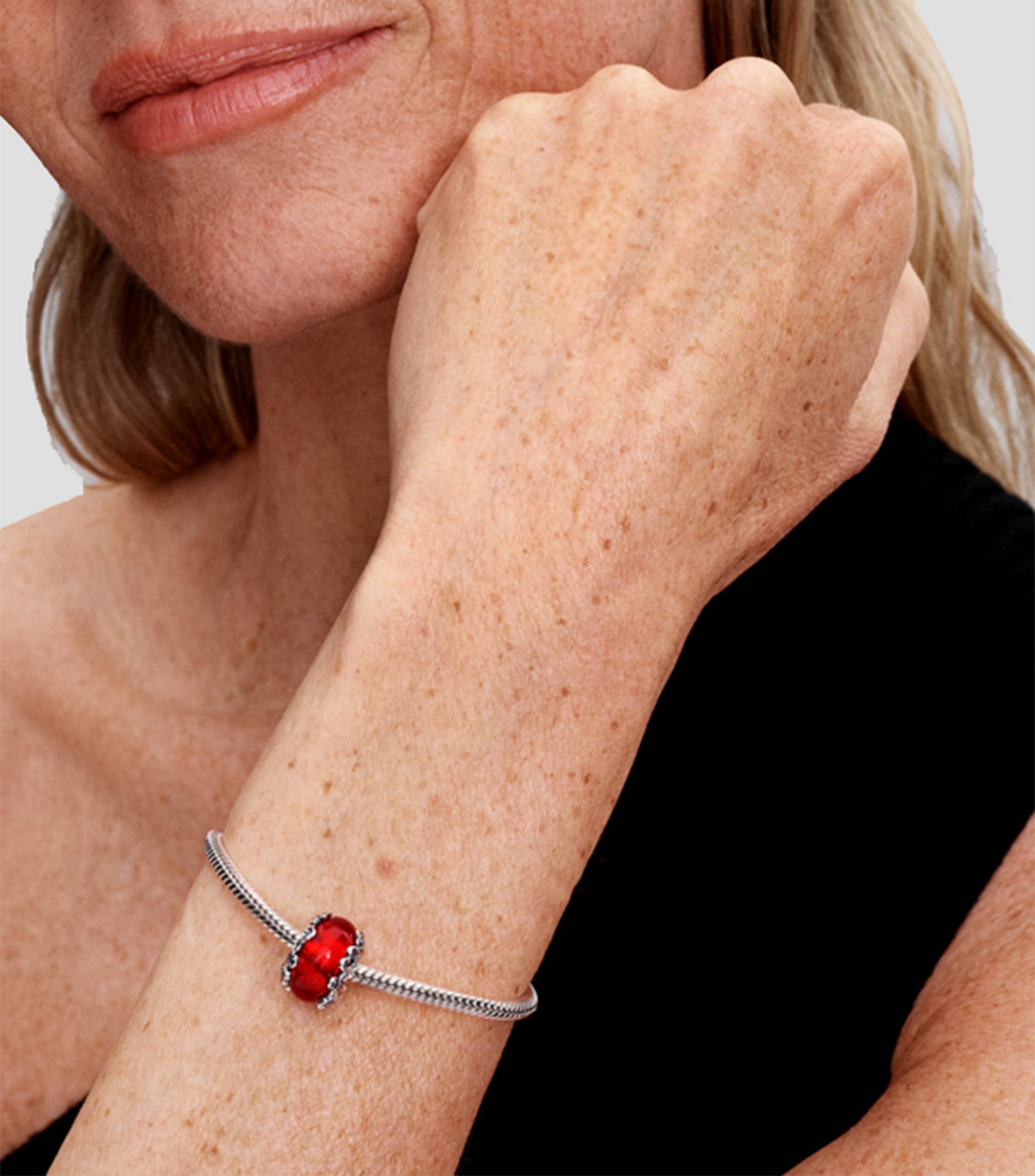 Charm en Plata Christmas Magic Cristal de Murano Mujer