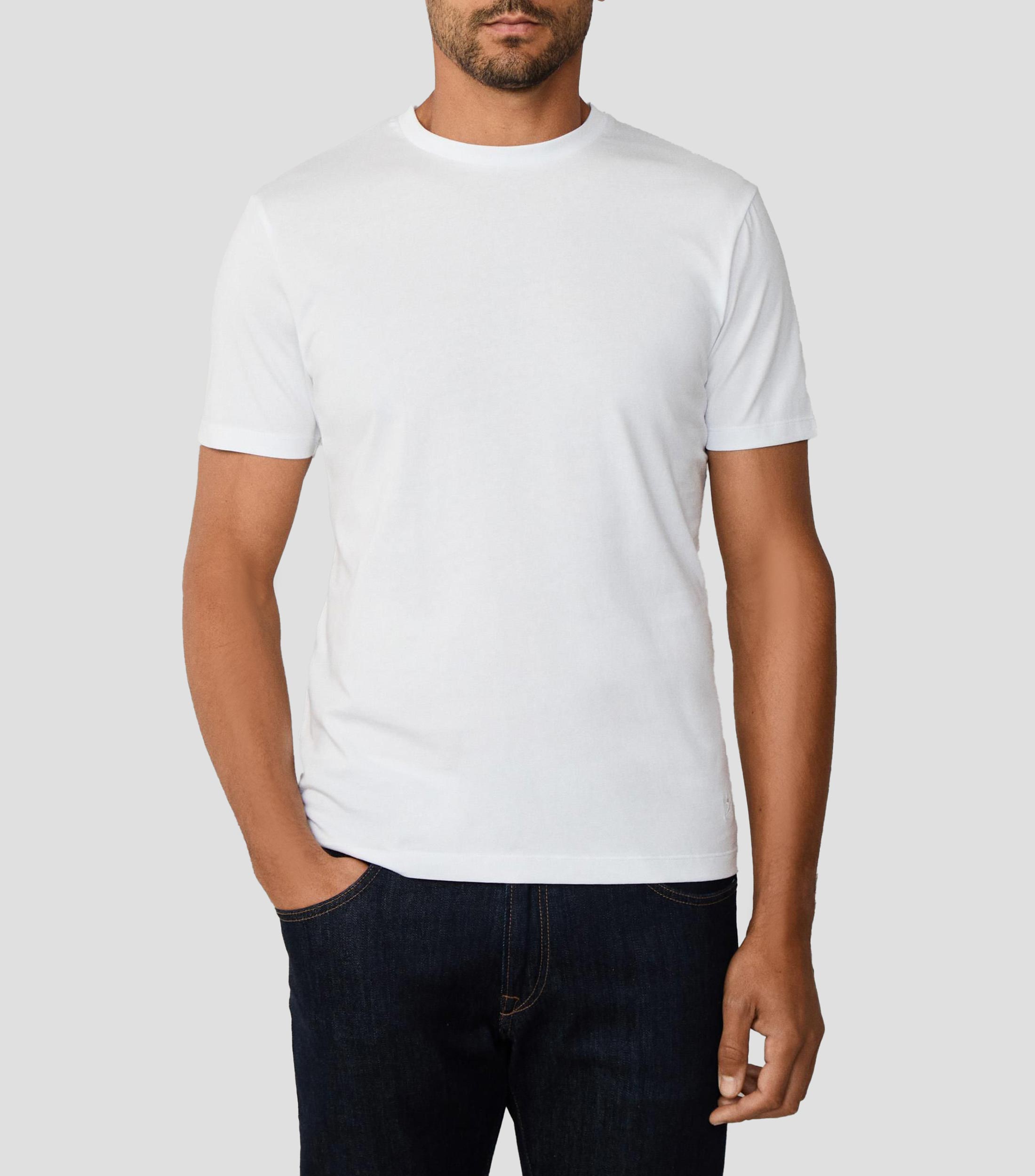 Playera cuello redondo manga corta lisa Hombre
