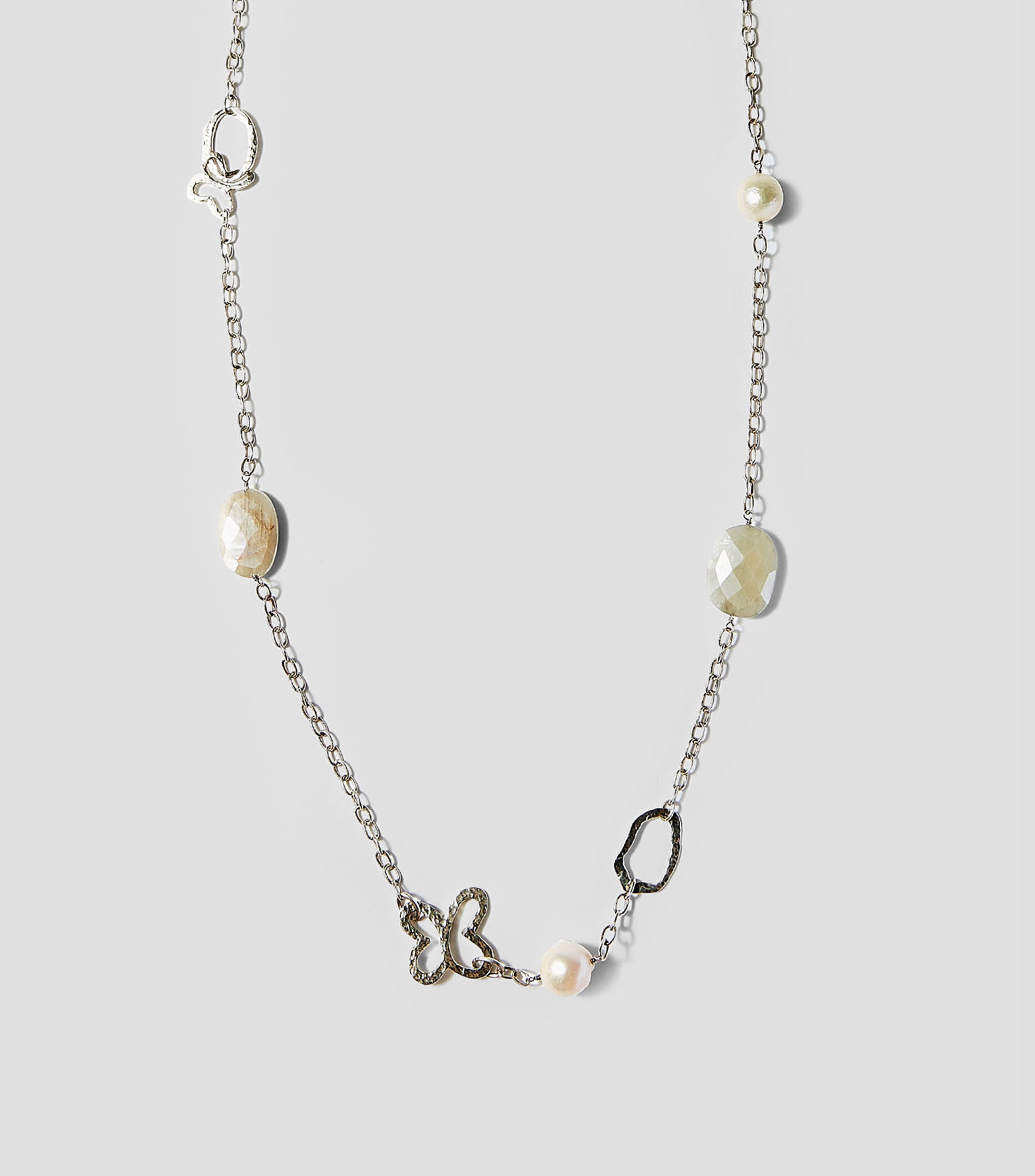 Collar en plata .925 con perlas Mujer