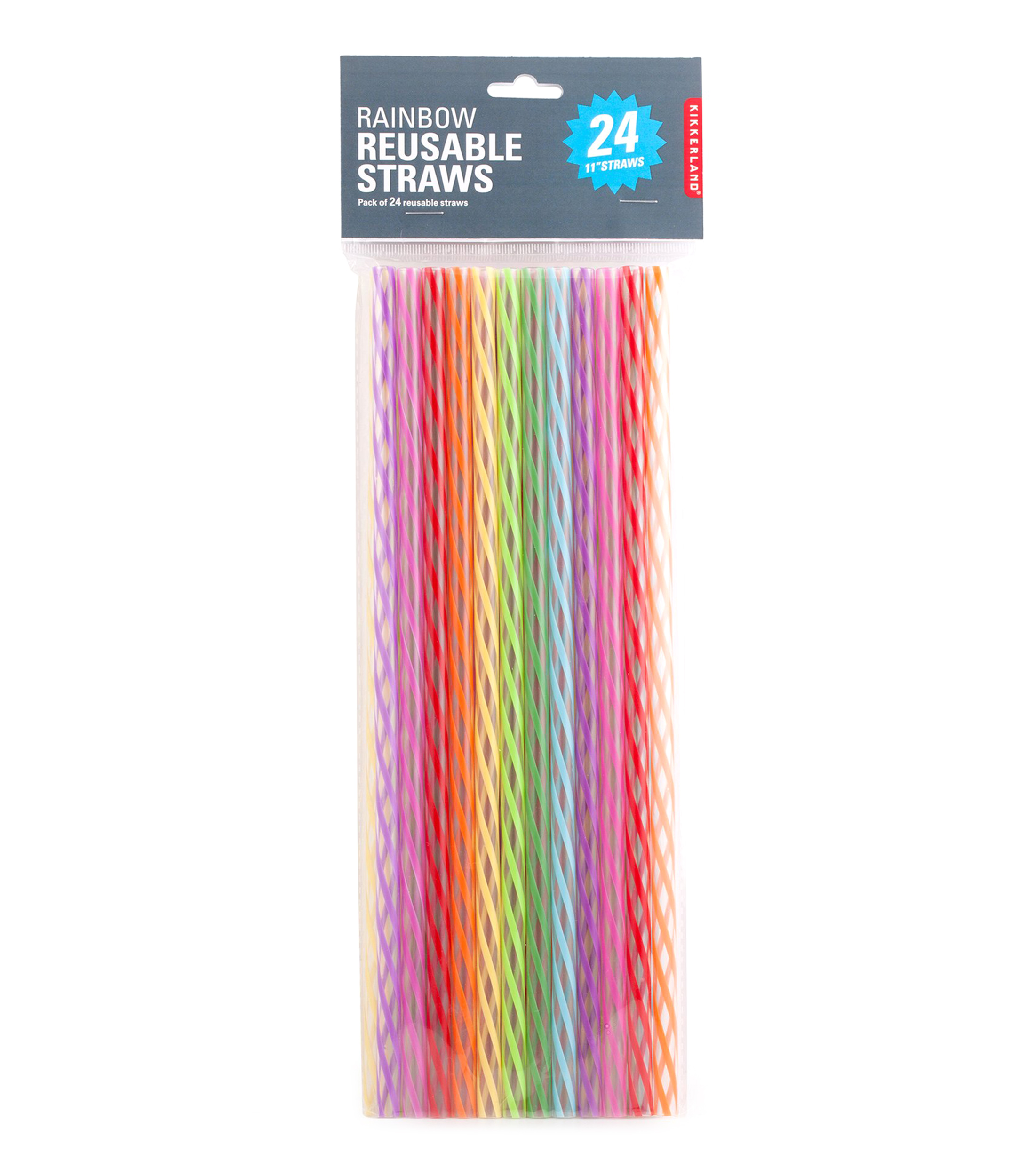 Set 24 popotes de plastico reutilizables