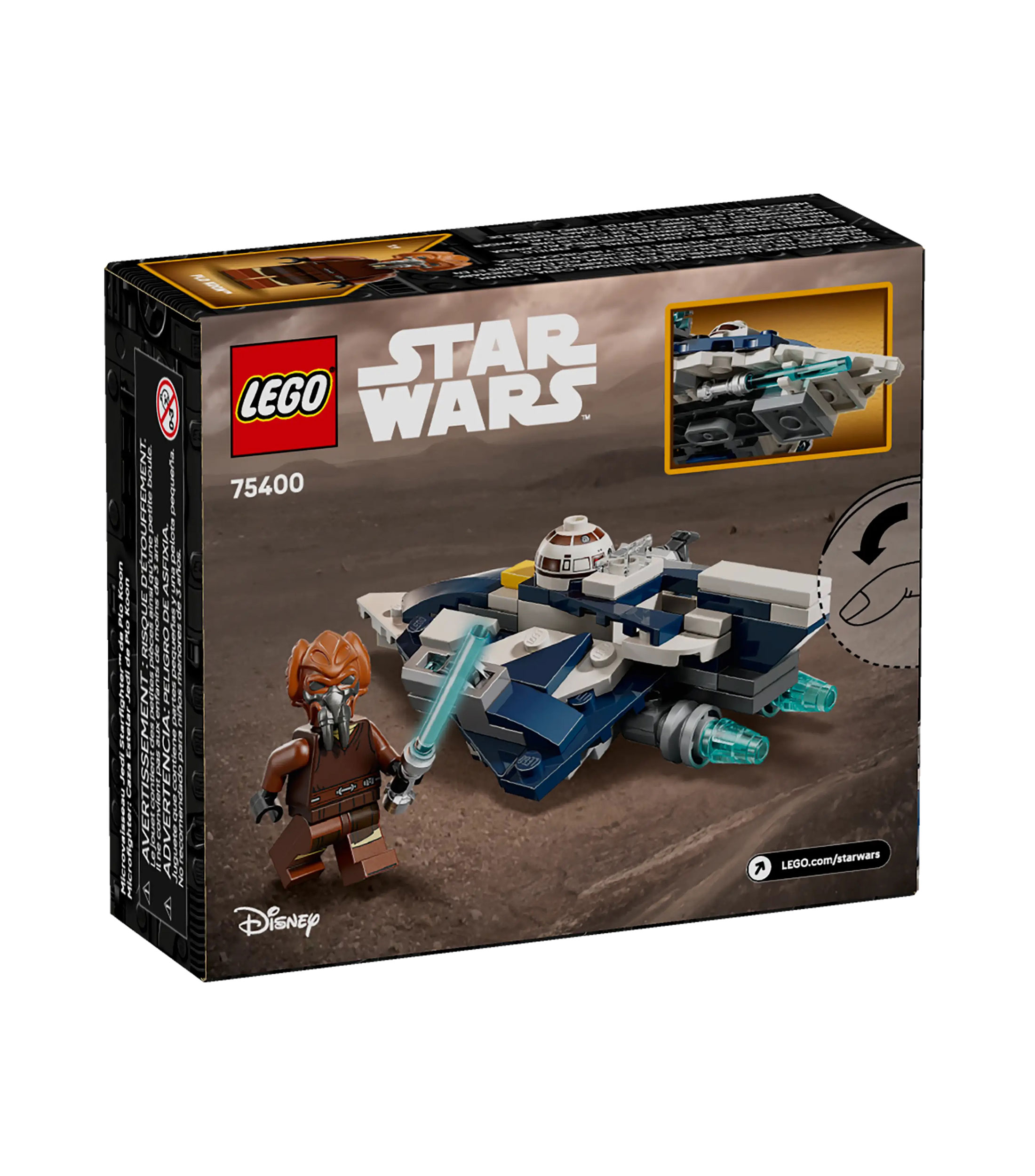 Lego Star Wars Microfighter Caza Estelar Jedí de Plo Koon 75400