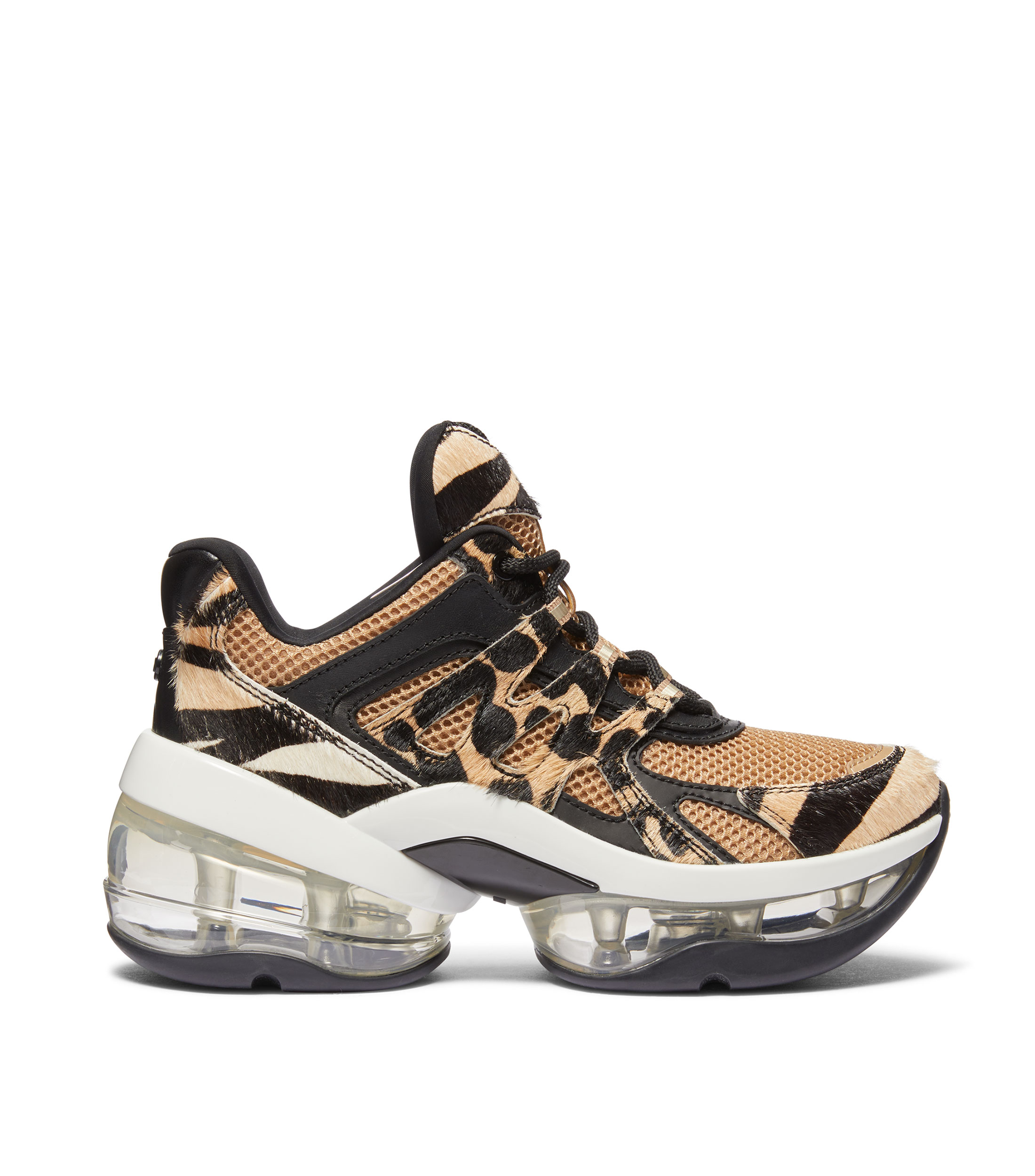 Michael Kors: Tenis casuales con plataforma Olympia en piel Mujer - Main Image