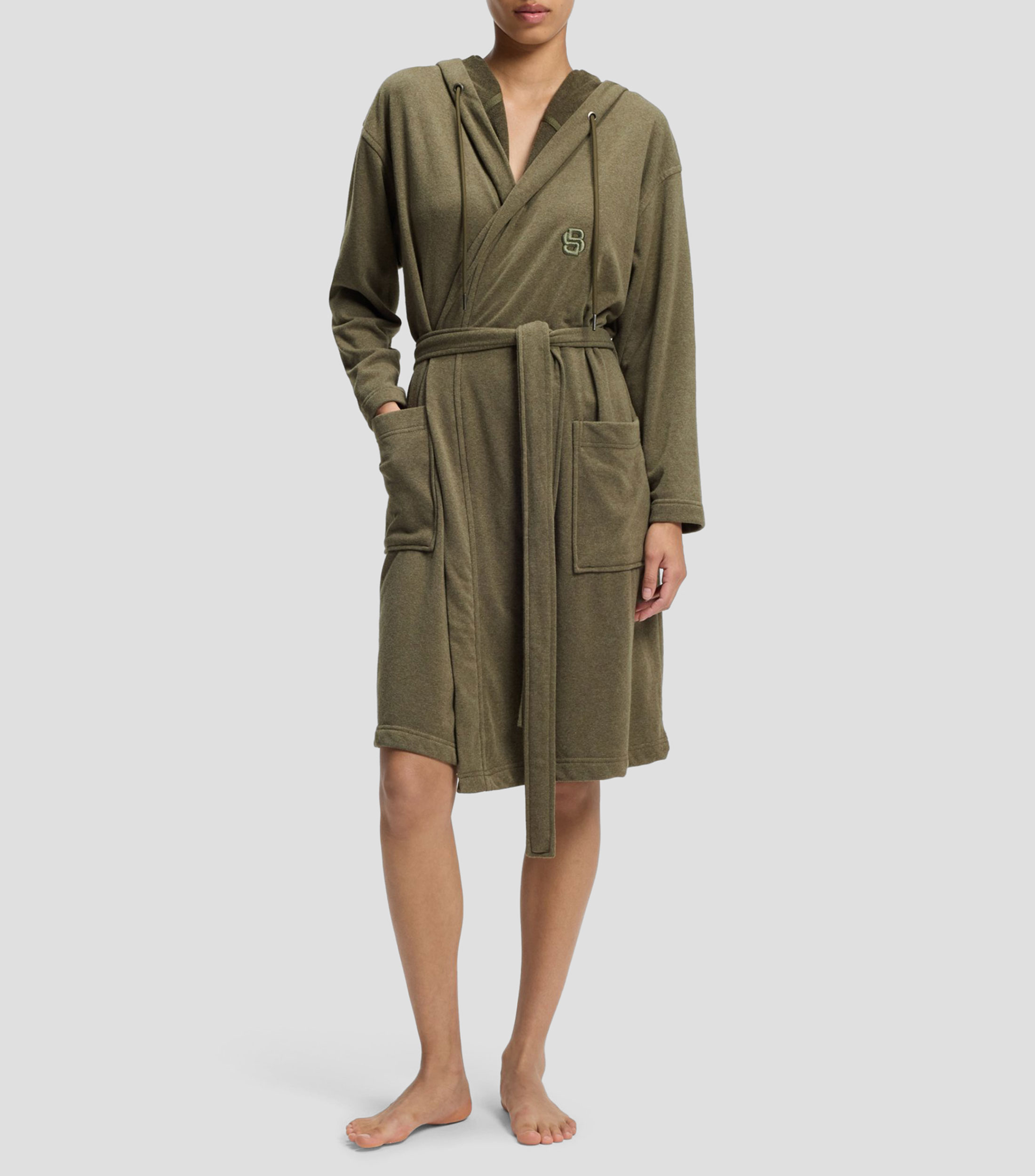 Bata de baño talla M Evening khaki Unisex