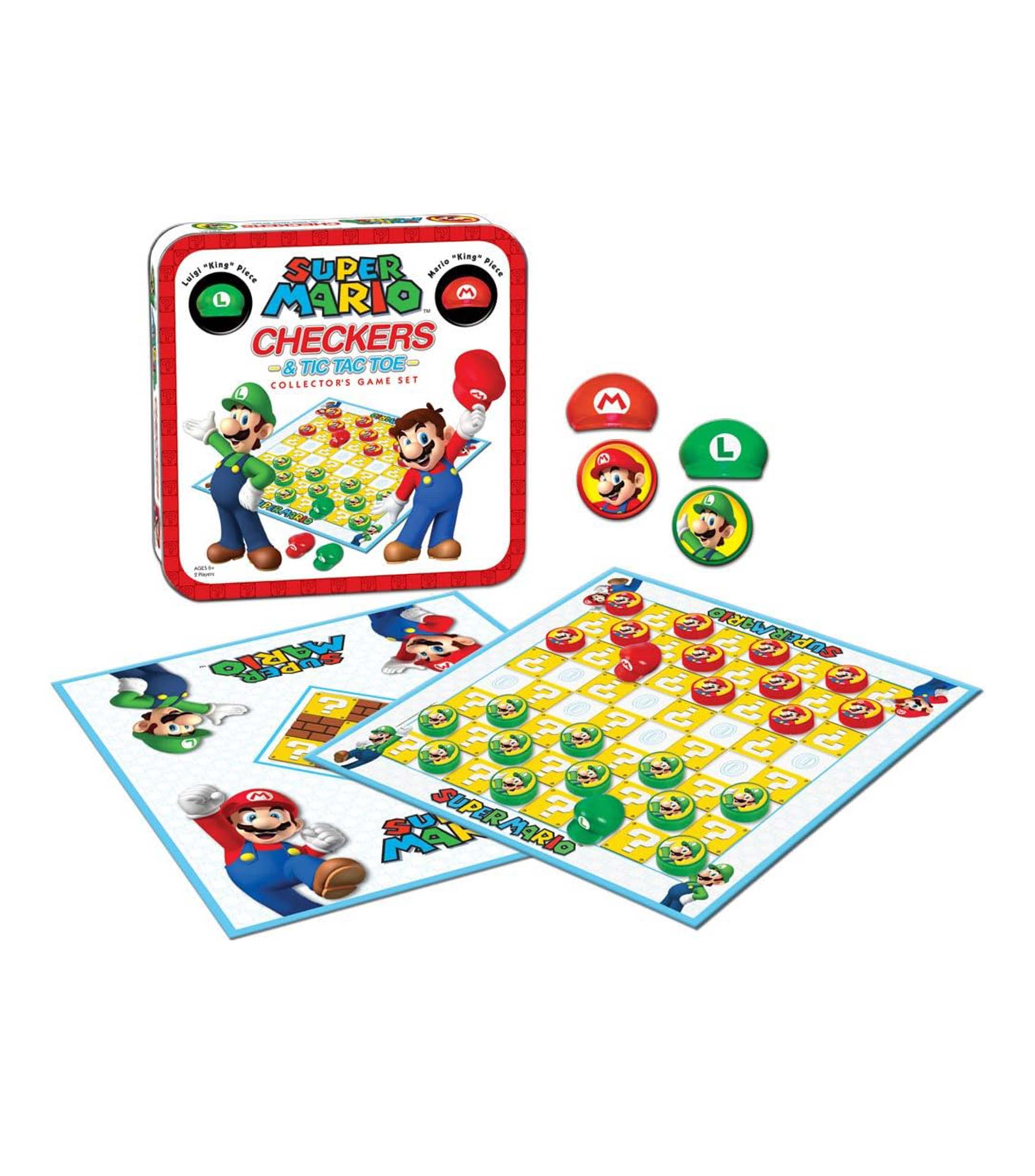 Damas y Tic Tac Toe Super Mario Bros