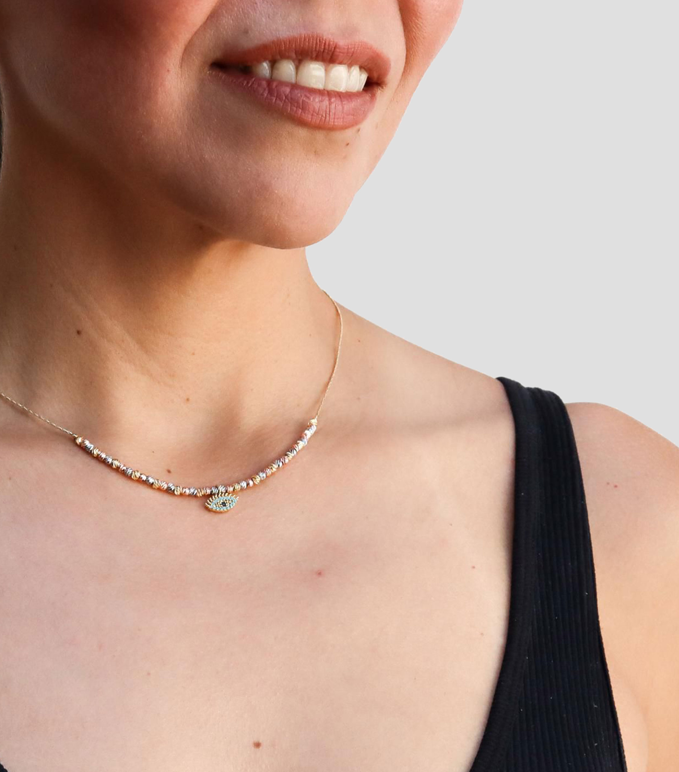 Collar con ojo turco Mujer