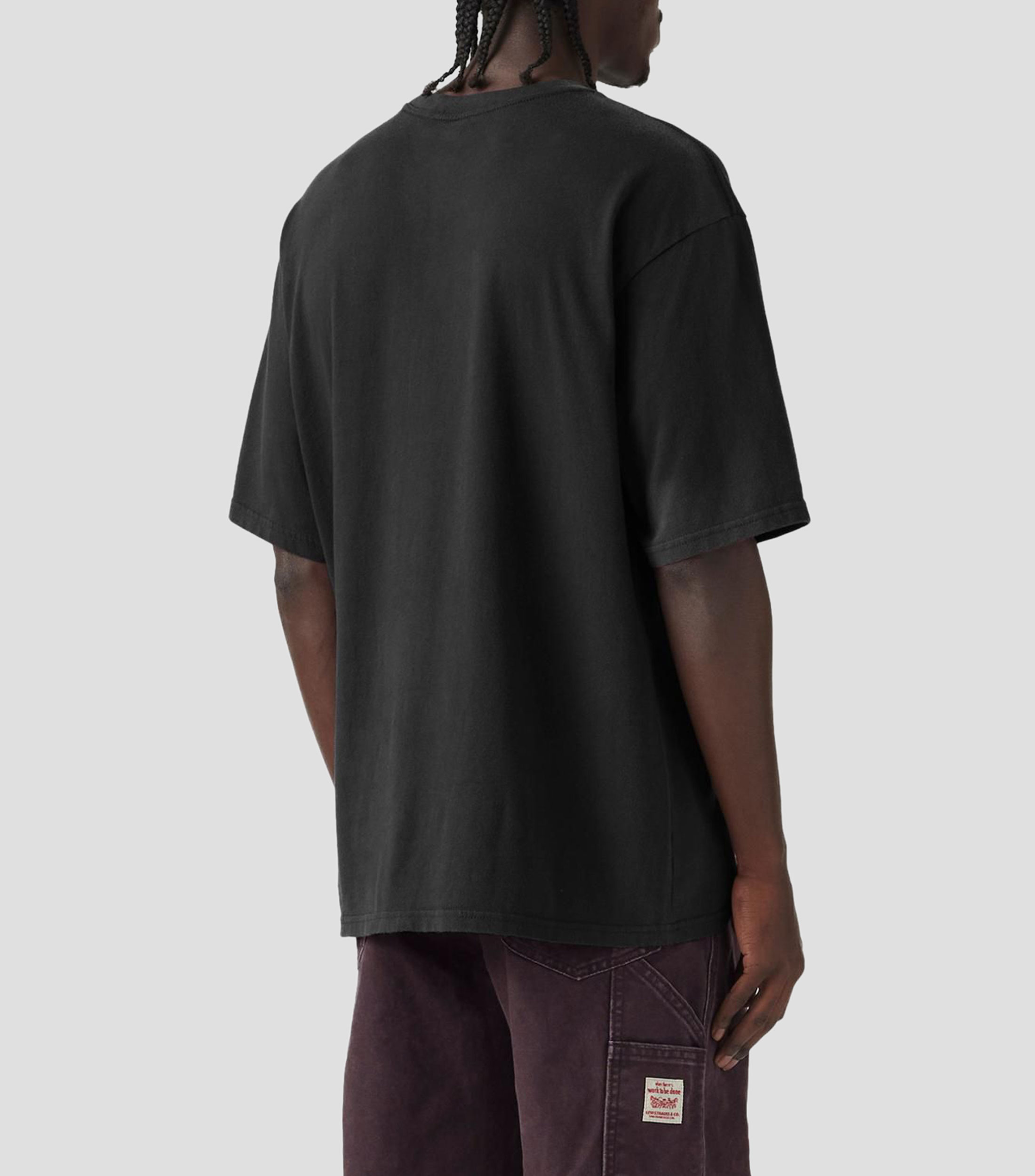 Playera cuello redondo manga corta sólido Hombre