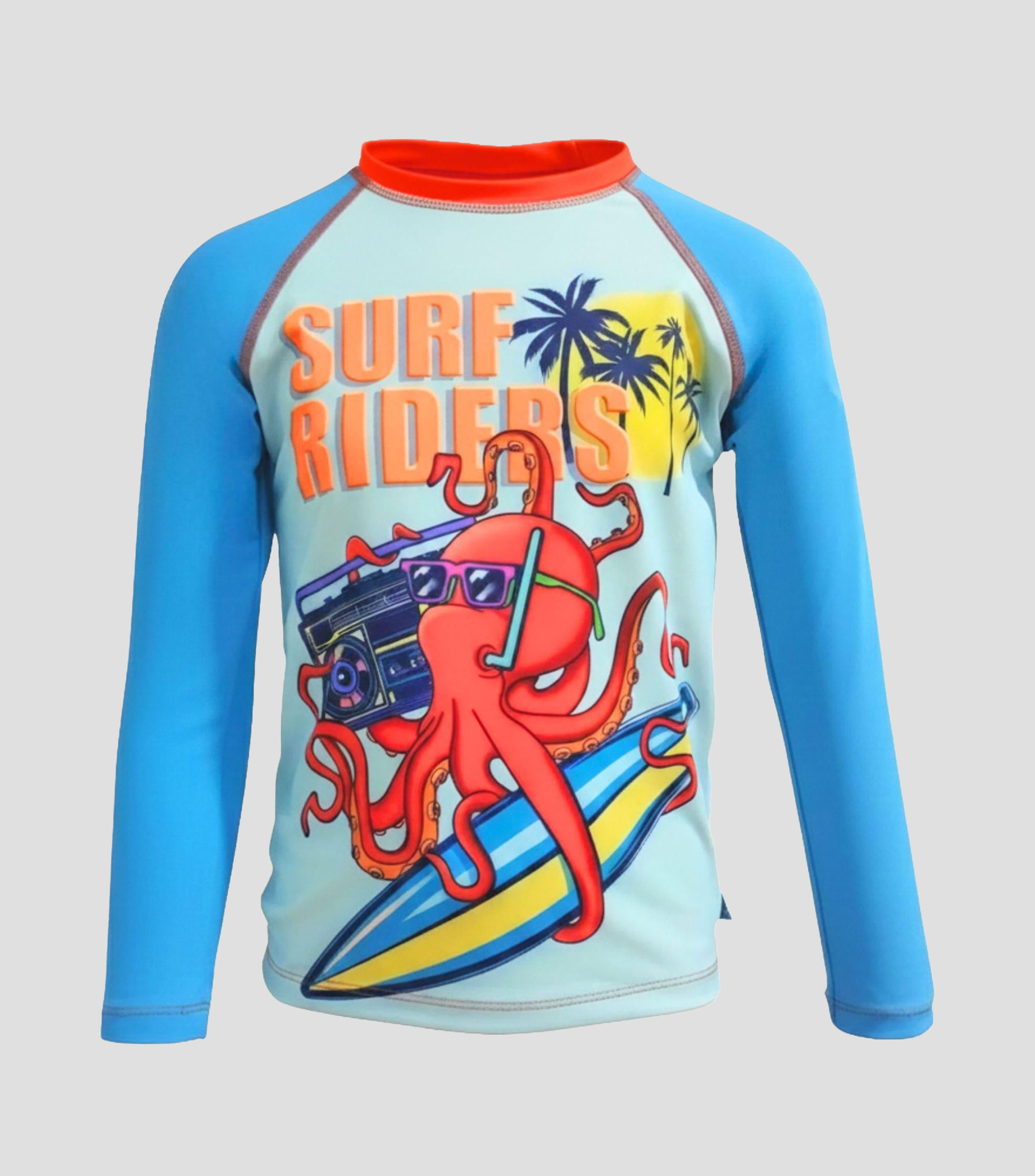 Playera traje de baño Surf Riders estampado Niño