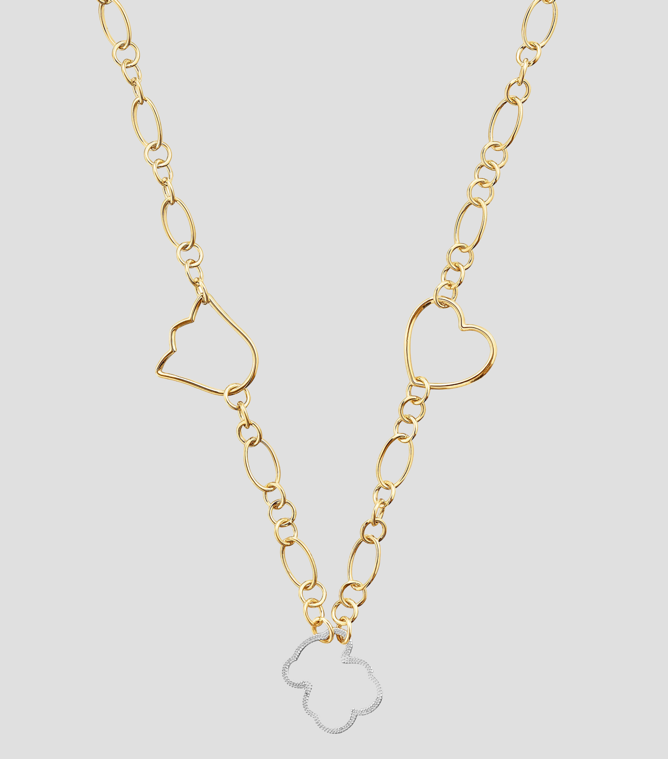 Gargantilla bicolor con motivos New Silueta Mujer