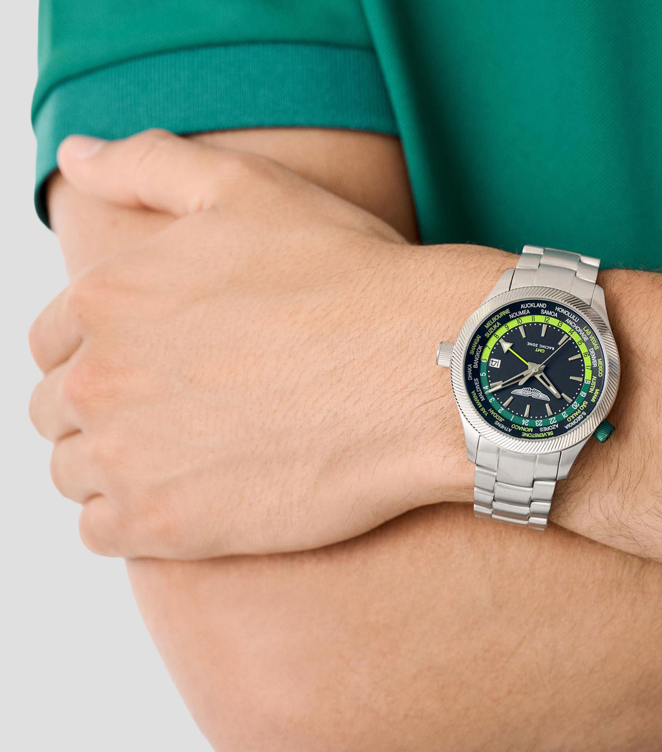 Reloj para hombre Icon GRZ GMT Casual Negro
