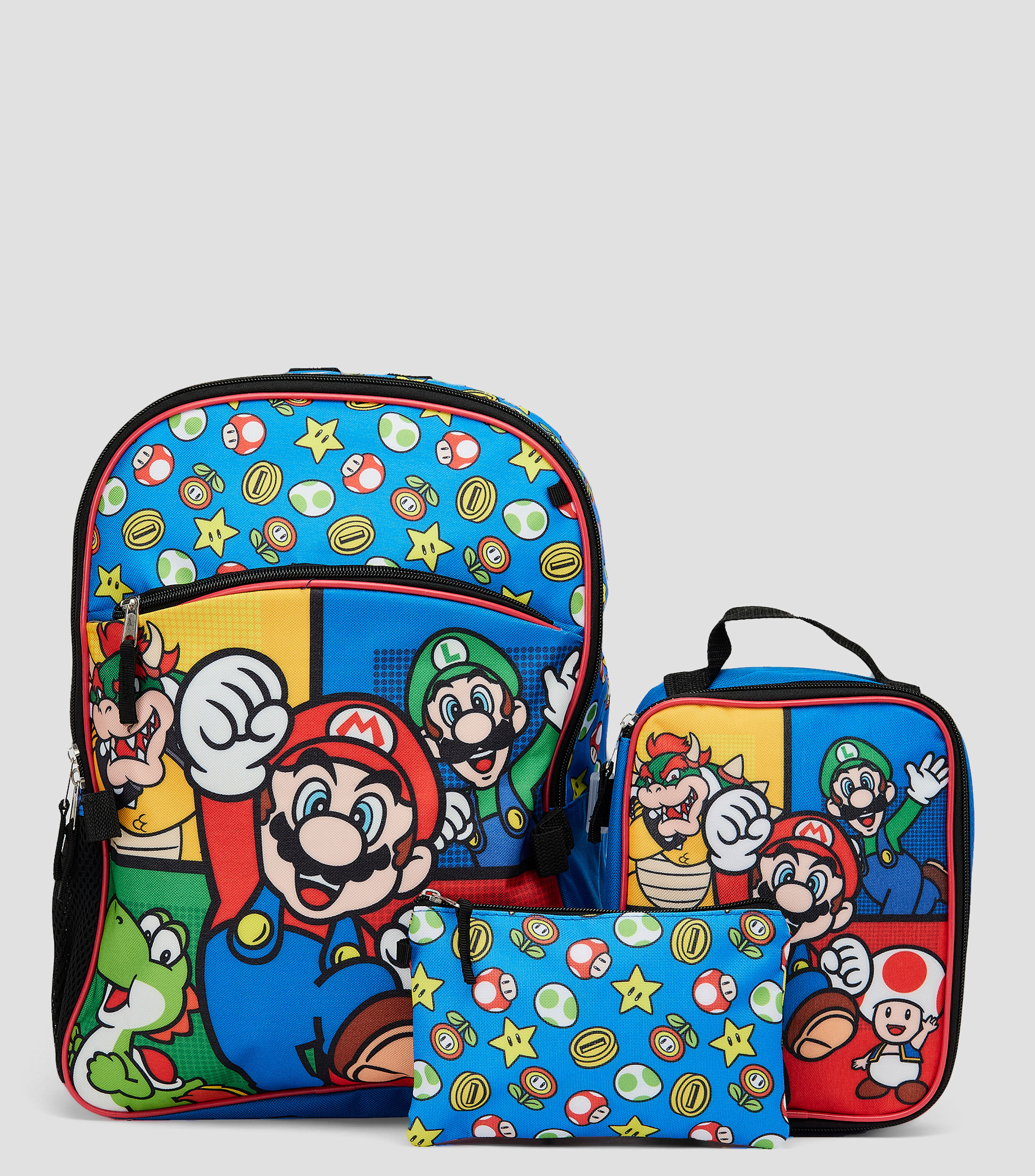 Set 5 piezas Backpack Super Mario Niño