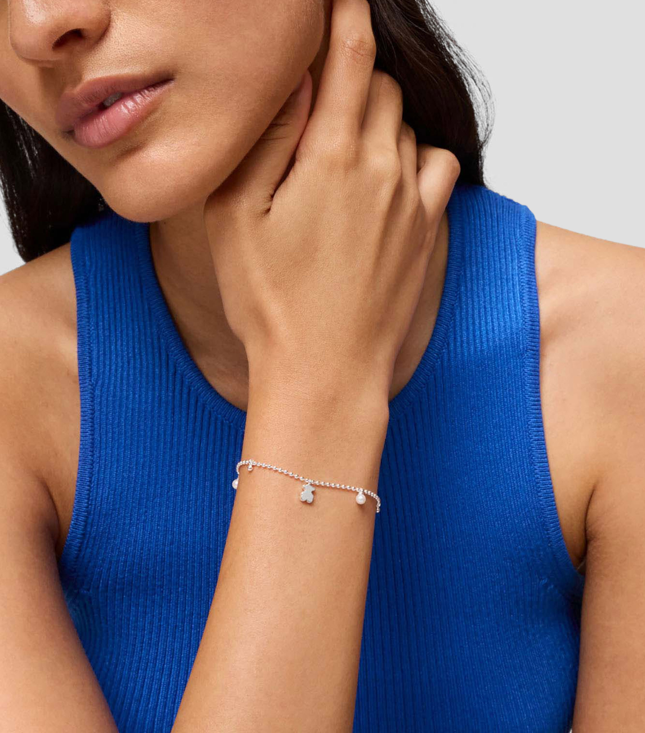 Pulsera en Plata Sweet Dolls con perlas Mujer