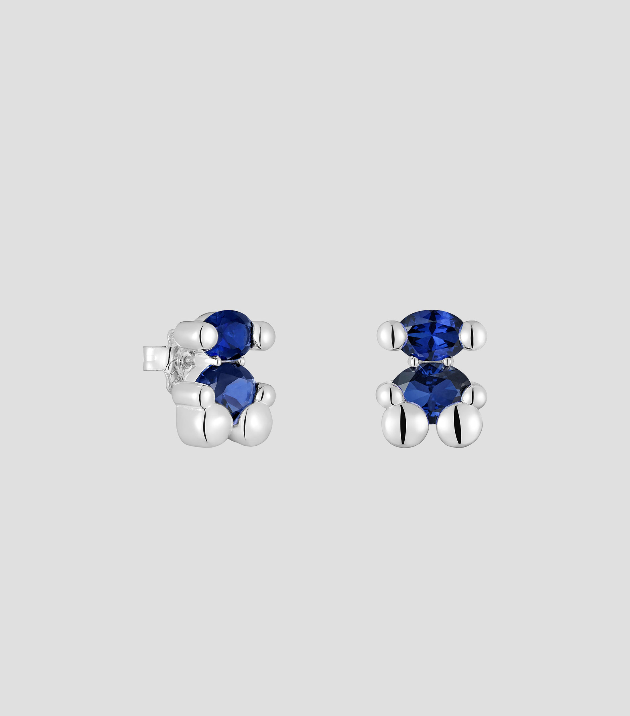 Aretes con Zafiro Mujer