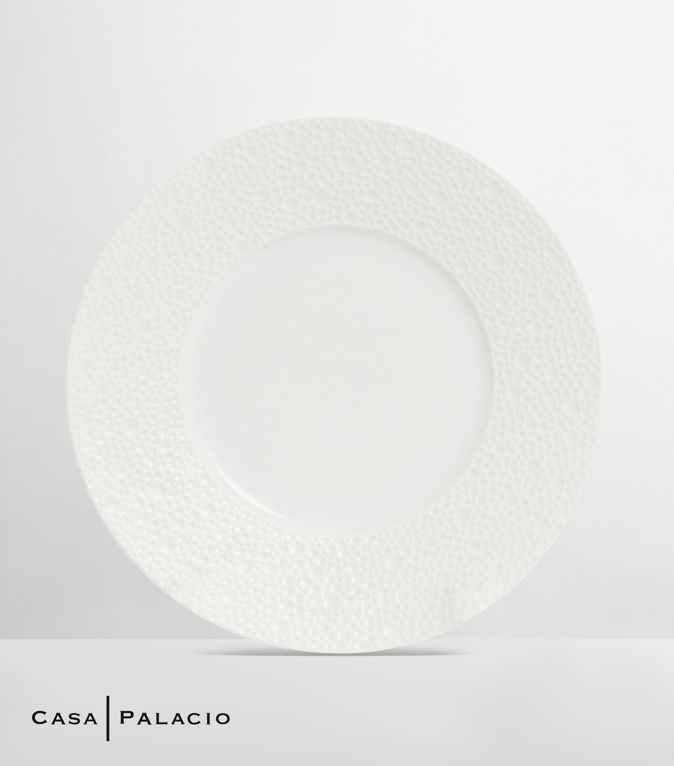 Plato para pan Ecume en porcelana blanca