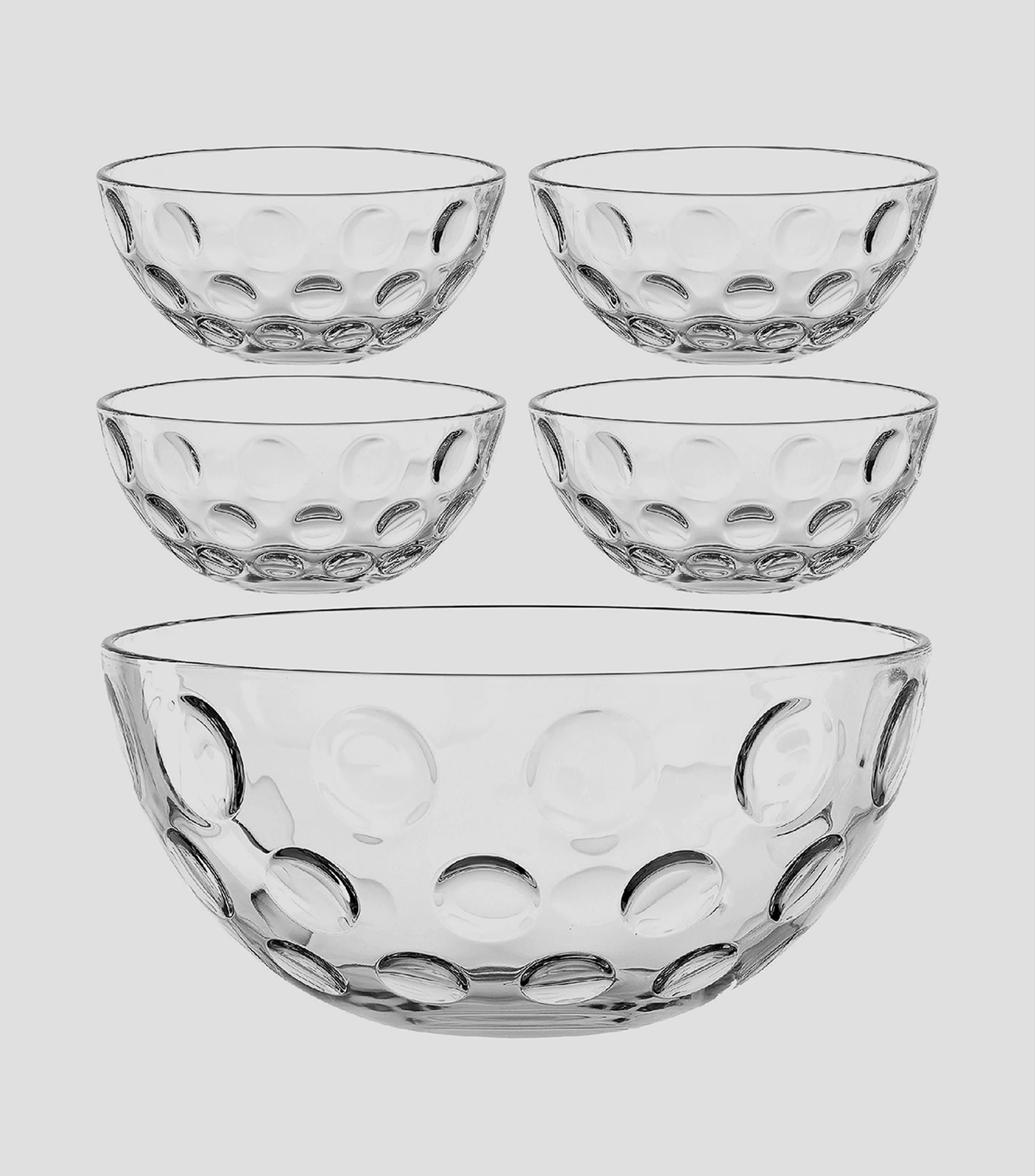 Set ensaladera con tazones, 5 piezas