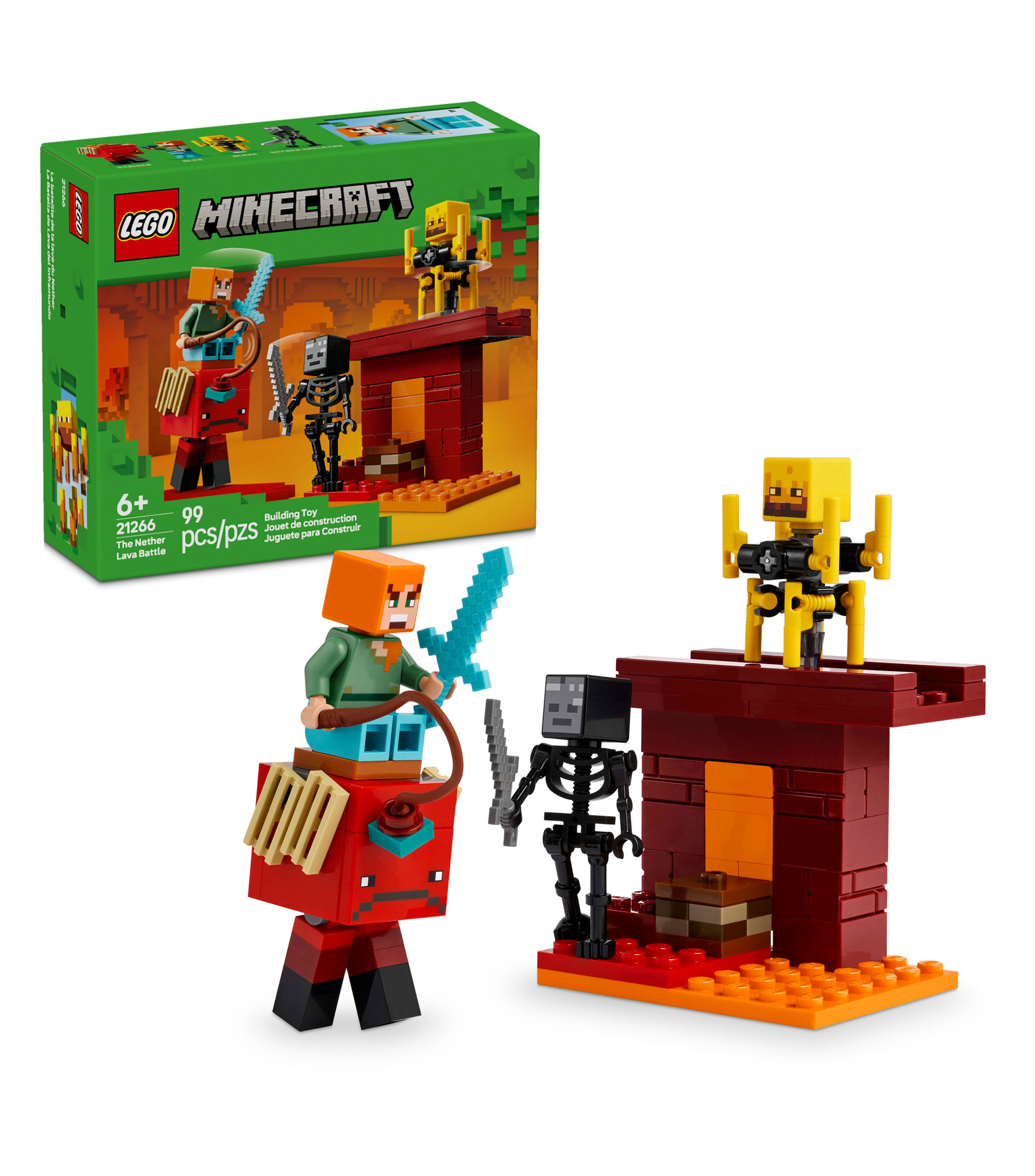 Lego Minecraft La Batalla de Lava del Inframundo 21266