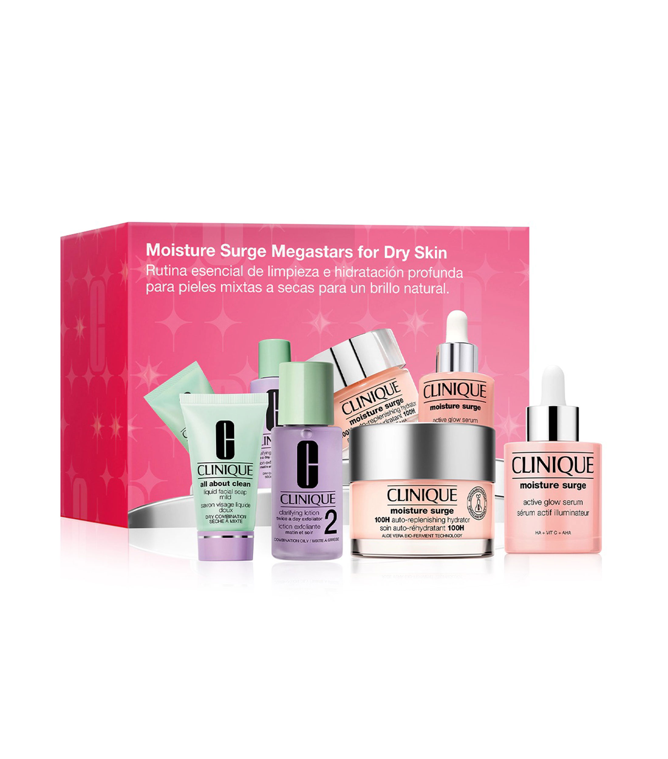 Set para el Cuidado de la Piel Moisture Surge Megastars para Piel Mixta a Seca Mujer