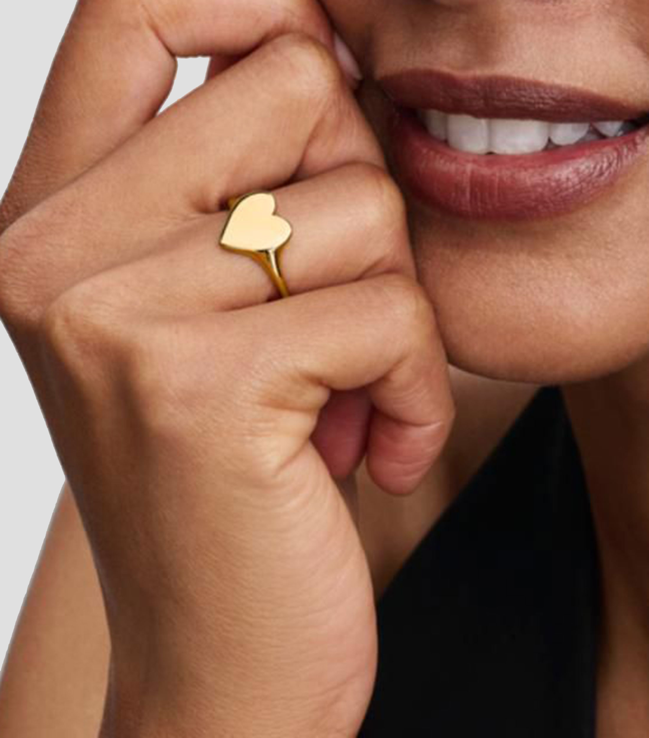 Anillo Engravable Heart en plata Mujer