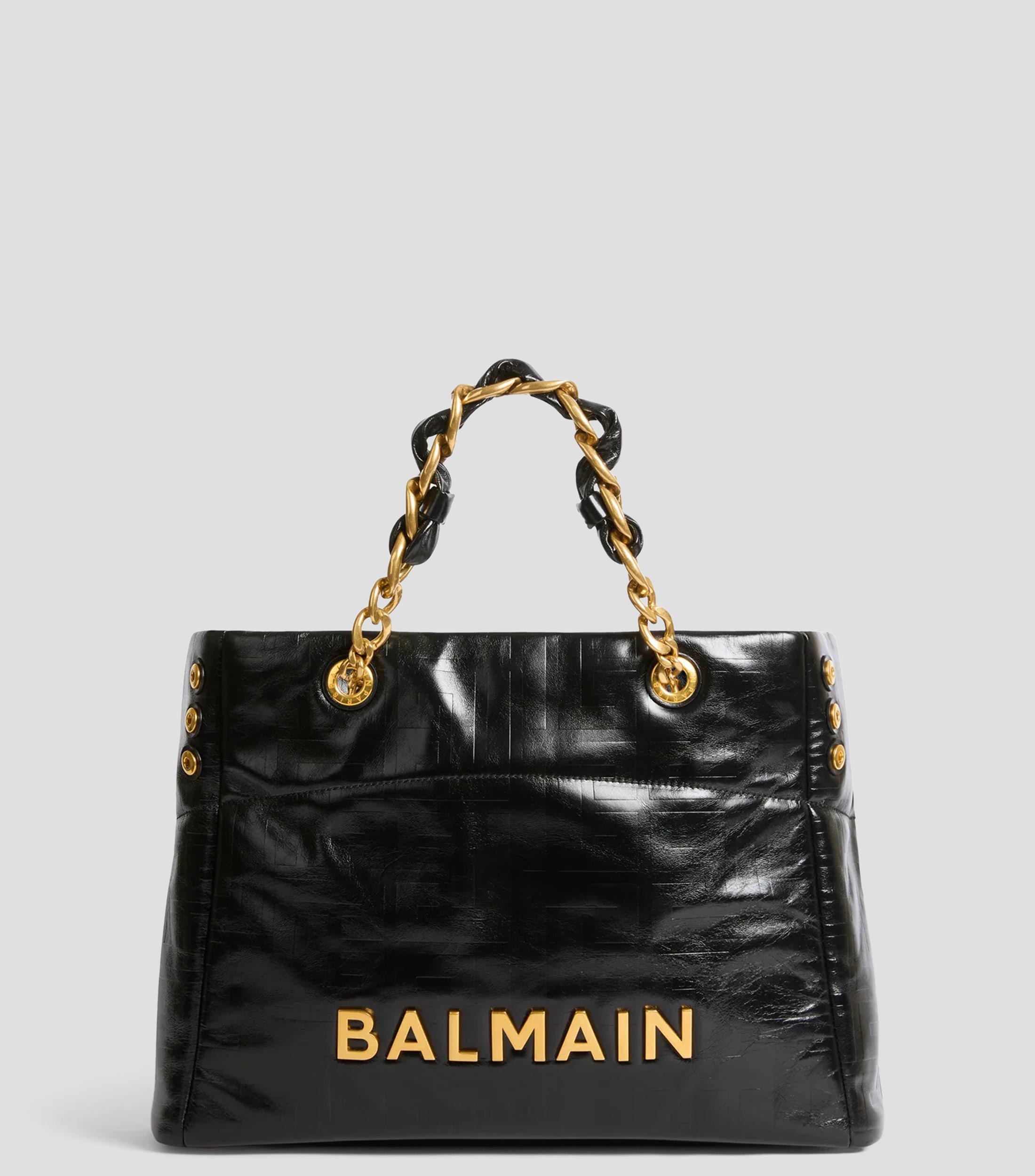 Bolsa tote lisa con detalle texturizado Mujer