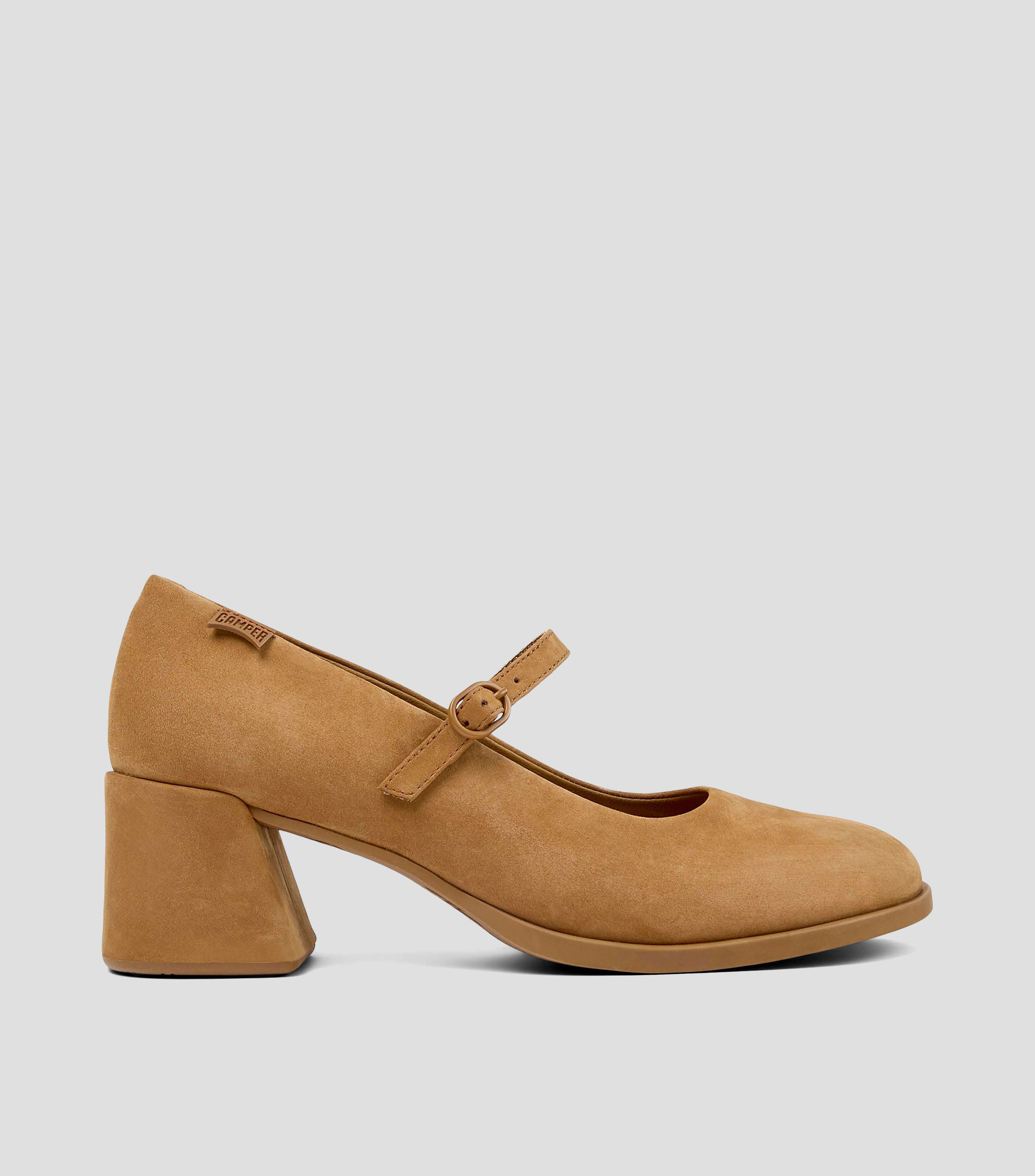 Zapatillas con tacón medio cuadrado Mujer