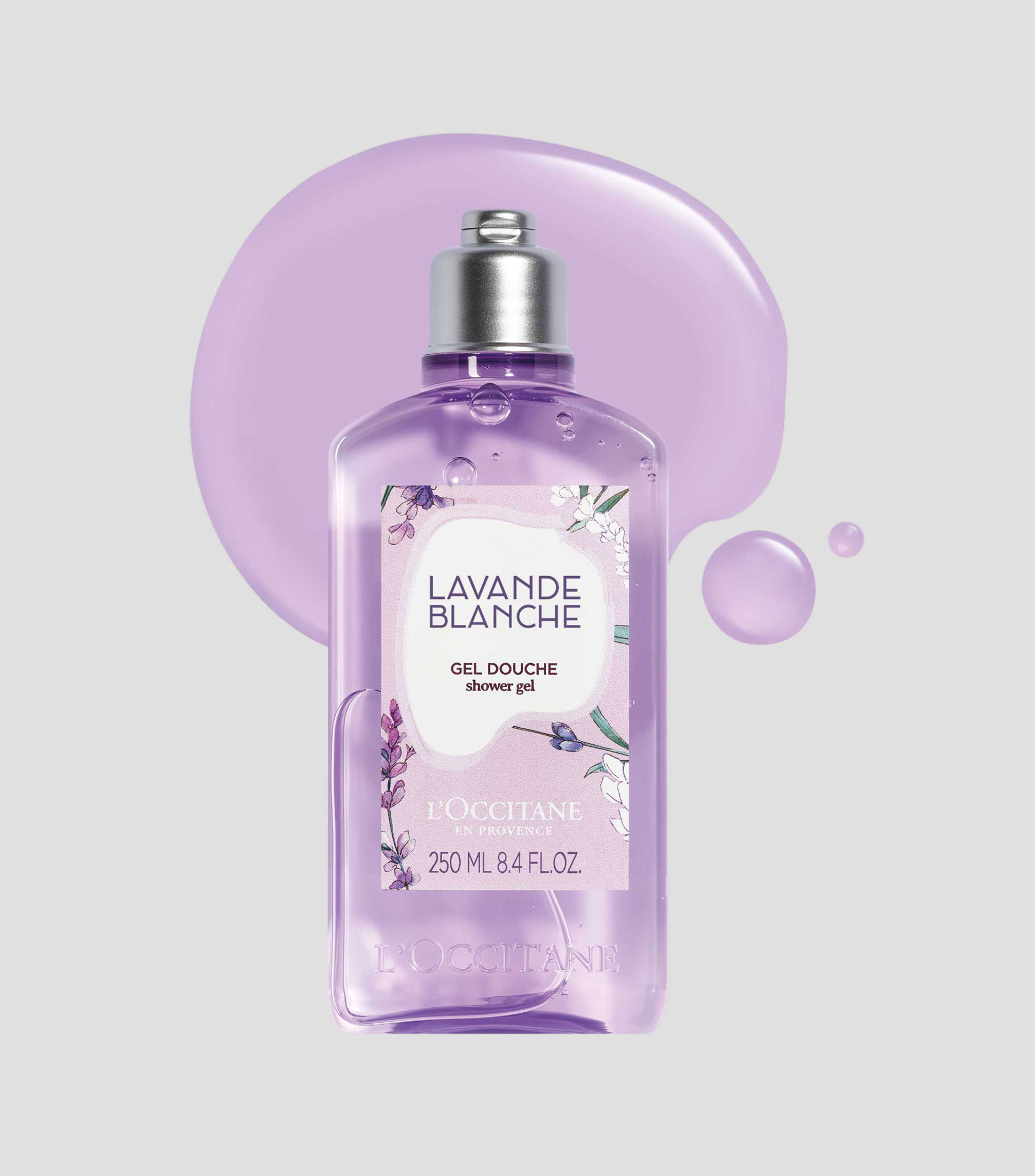Gel de ducha Lavanda Blanca, 250 ml