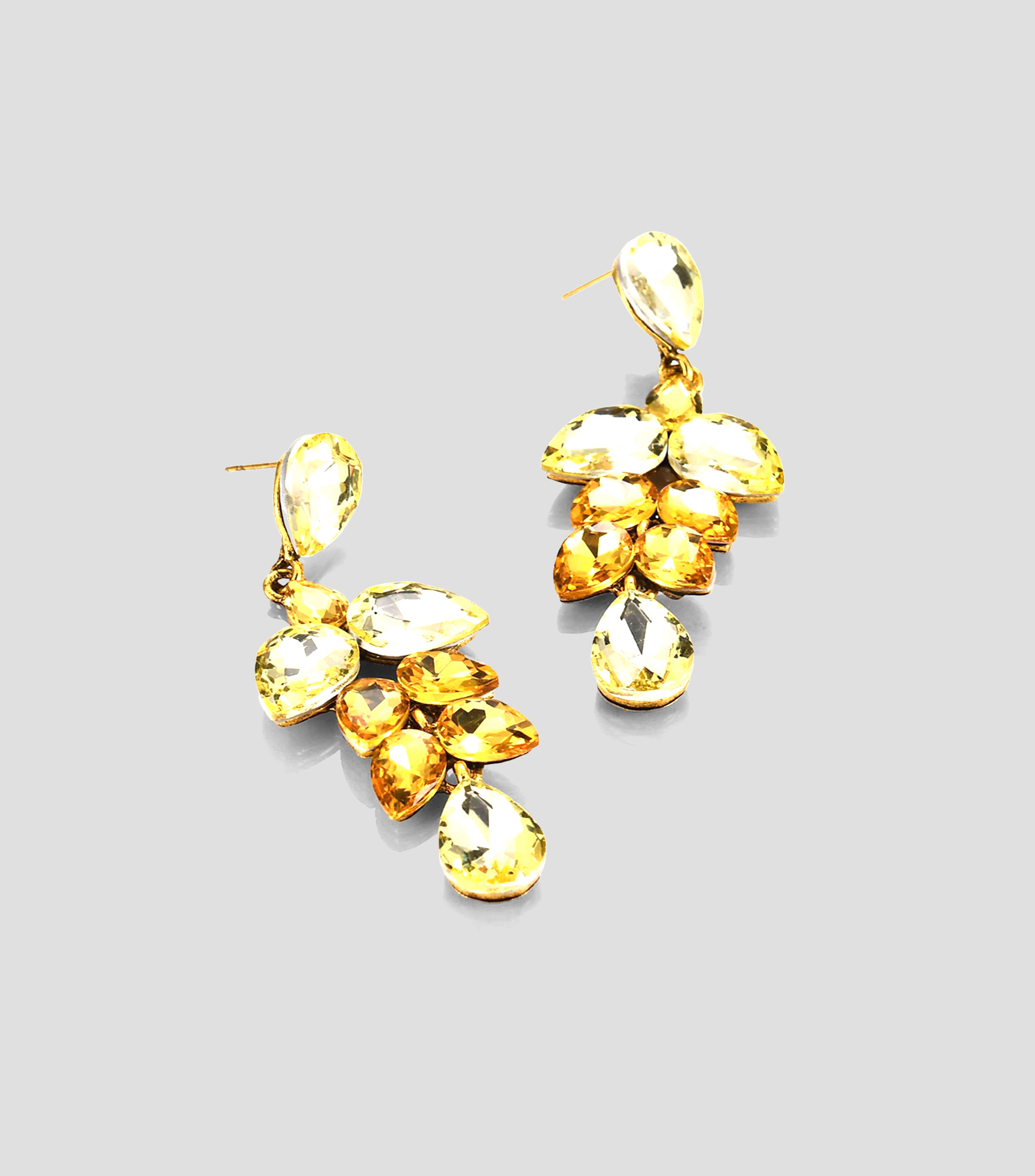 Aretes con cristales Mujer